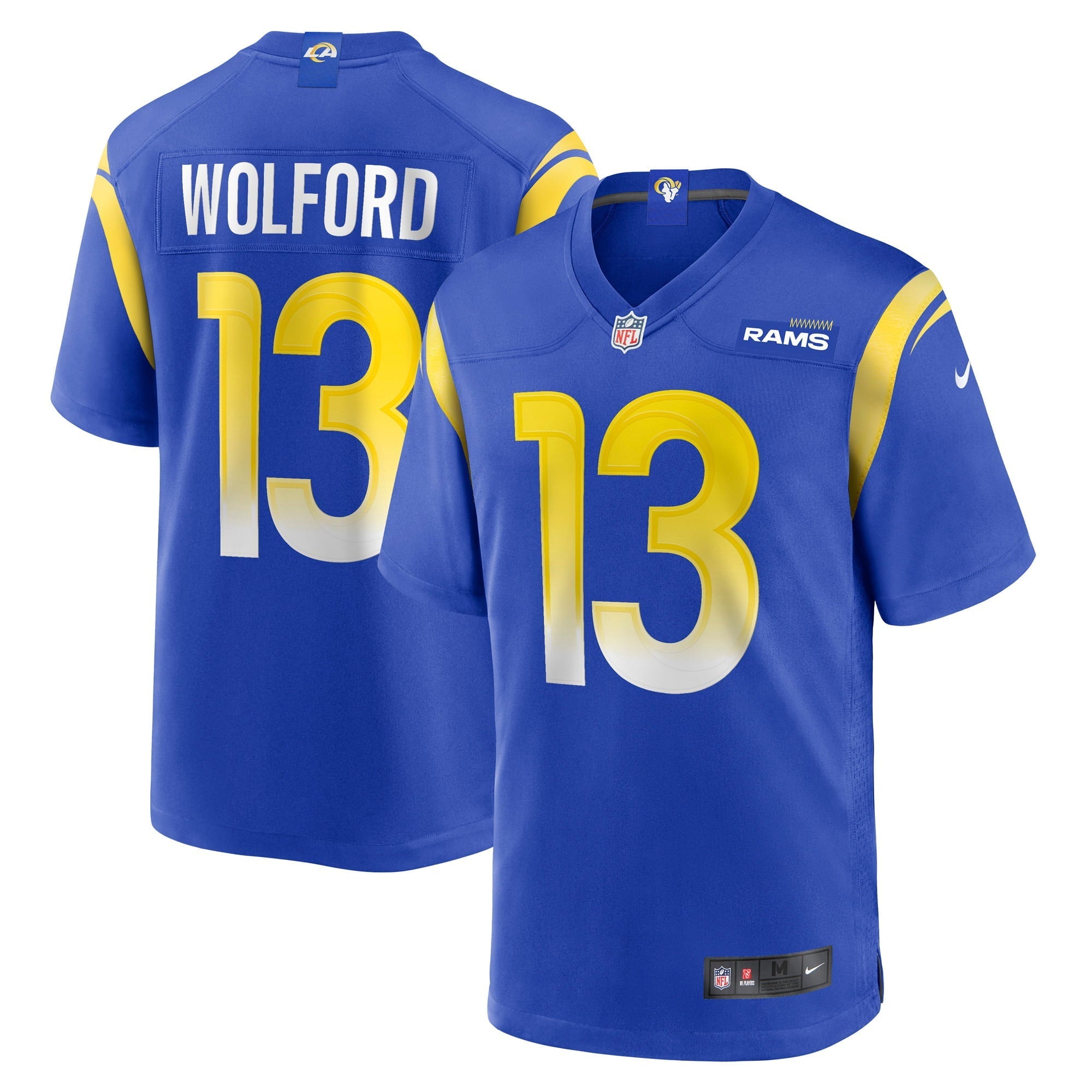 Men's Nike John Wolford Royal Los Angeles Rams Game Player Jersey - vstockx