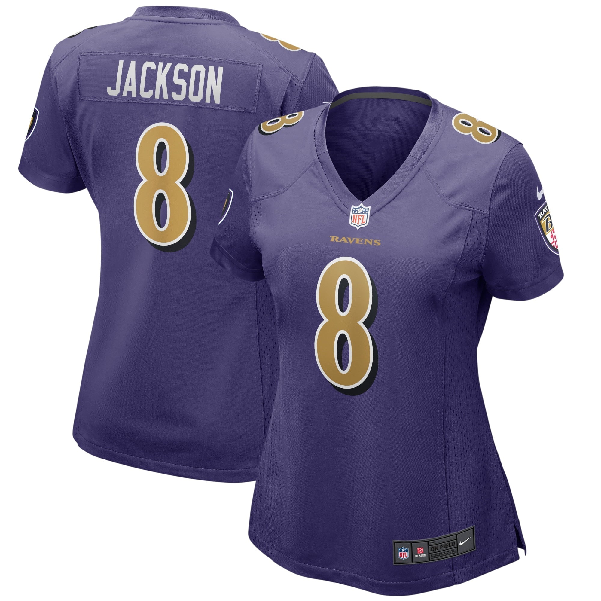 Women's Nike Lamar Jackson Purple Baltimore Ravens Alternate Game Player Jersey - vstockx