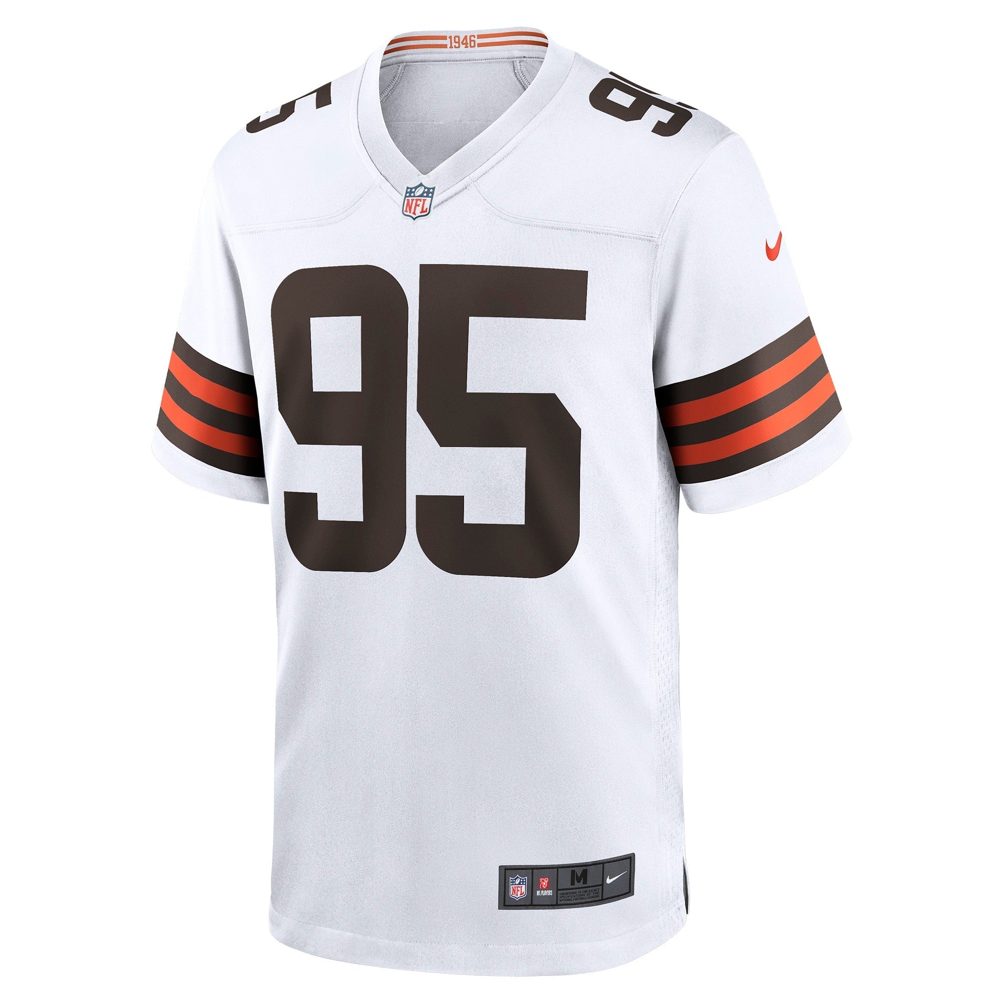 Men's Nike Myles Garrett White Cleveland Browns Away Game Jersey - vstockx