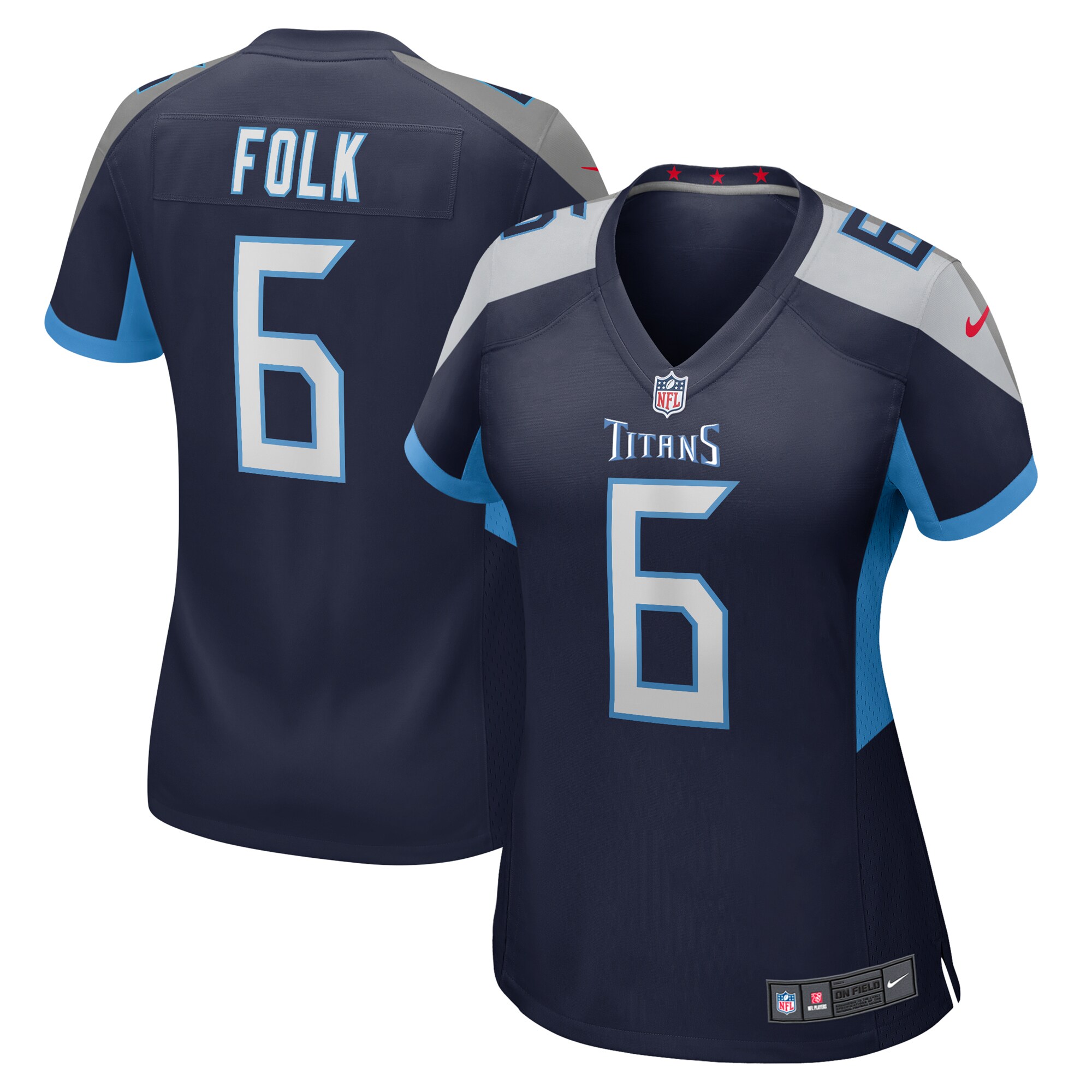 Nick Folk Tennessee Titans Nike Women's Team Game Jersey - Navy - vstockx