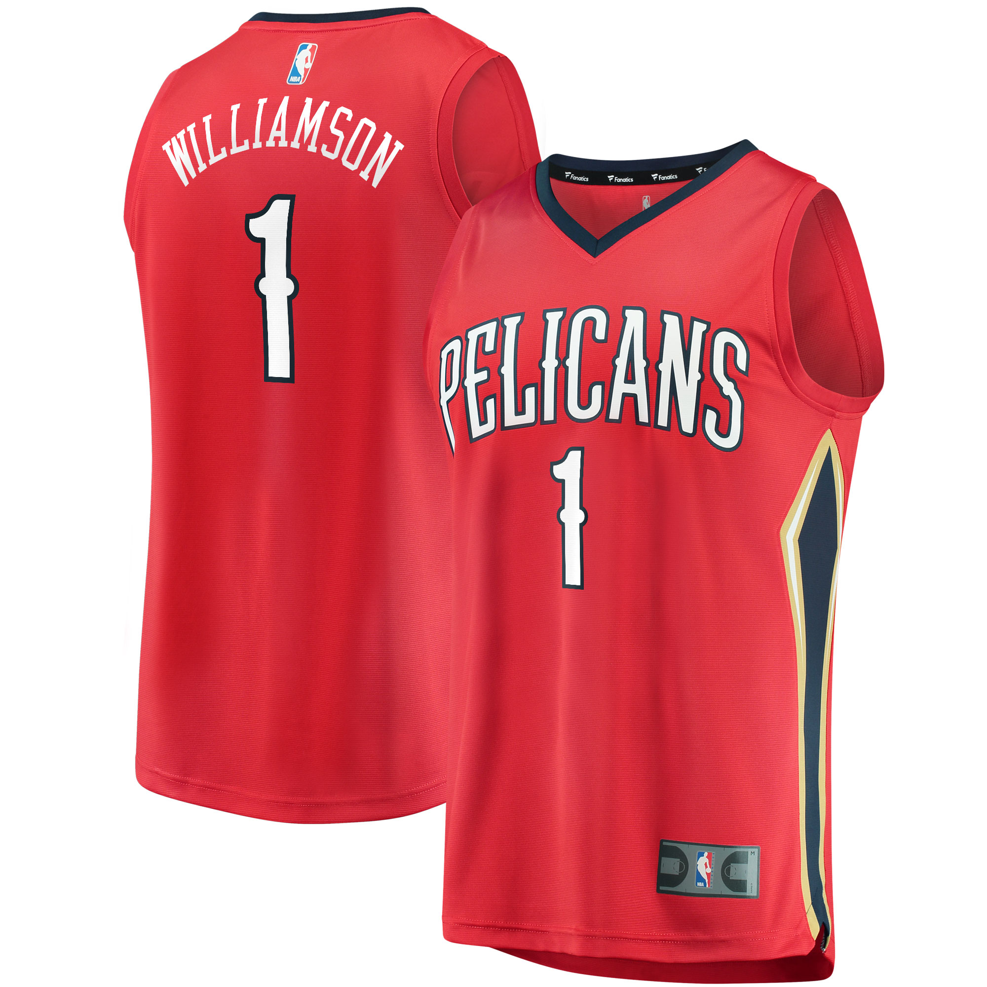 Zion Williamson New Orleans Pelicans Fanatics Branded Replica Fast Break Jersey Red - Statement Edition - vstockx