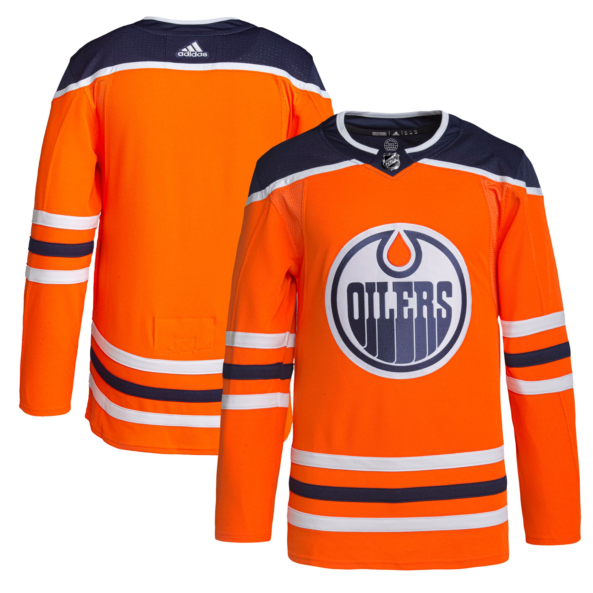 Edmonton Oilers adidas Home Authentic Pro Jersey - Orange - vstockx