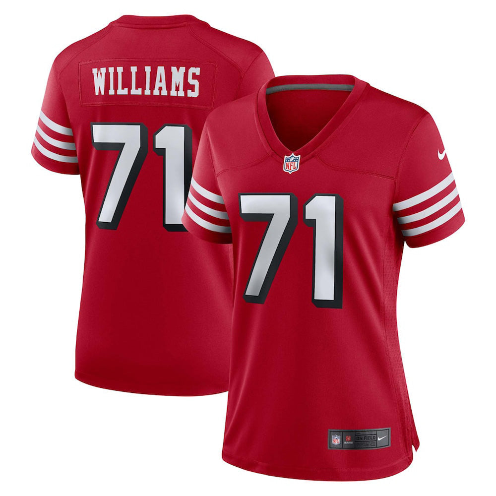Women's San Francisco 49ers Trent Williams Game Jersey - Scarlet - vstockx