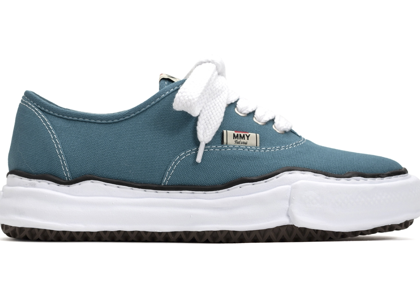 Maison Mihara Yasuhiro Baker OG Sole Canvas Low Blue - vstockx