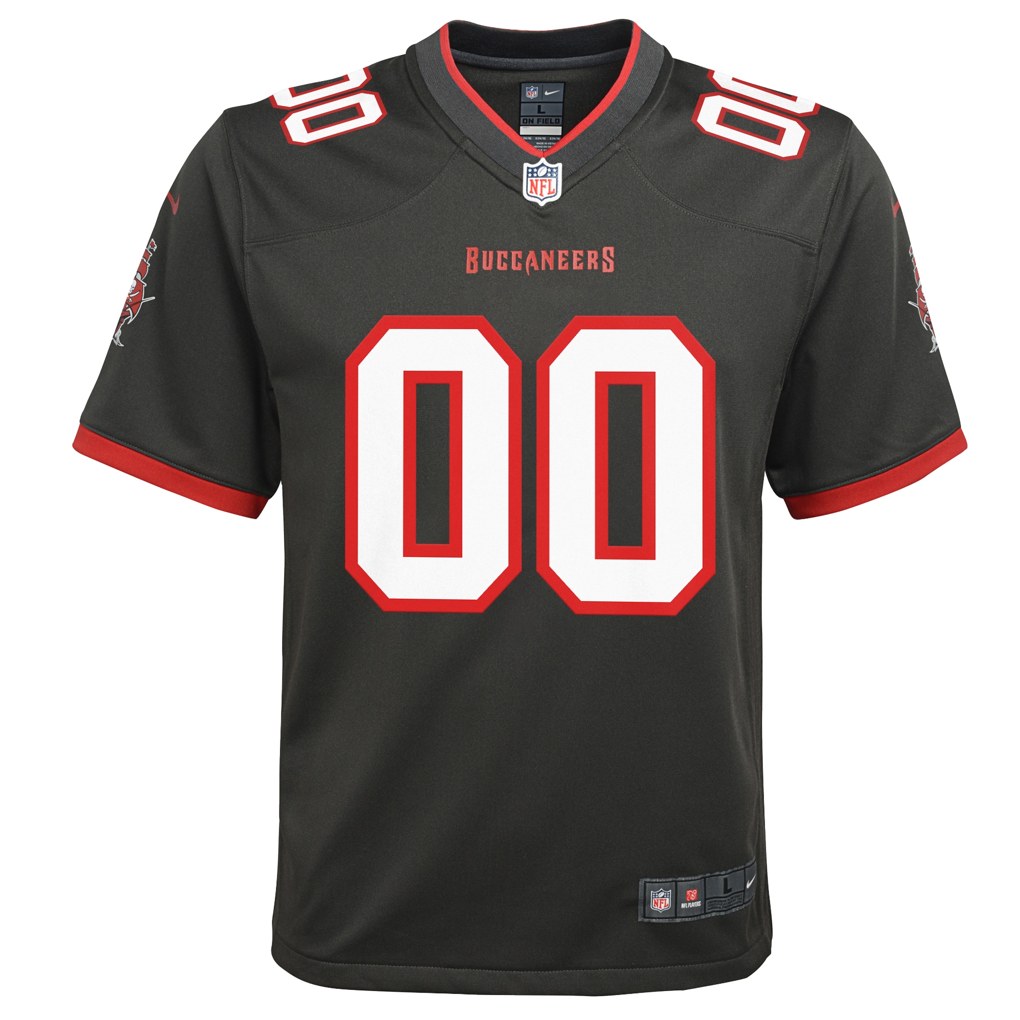 Tampa Bay Buccaneers Nike Youth Alternate Custom Game Jersey - Pewter - vstockx