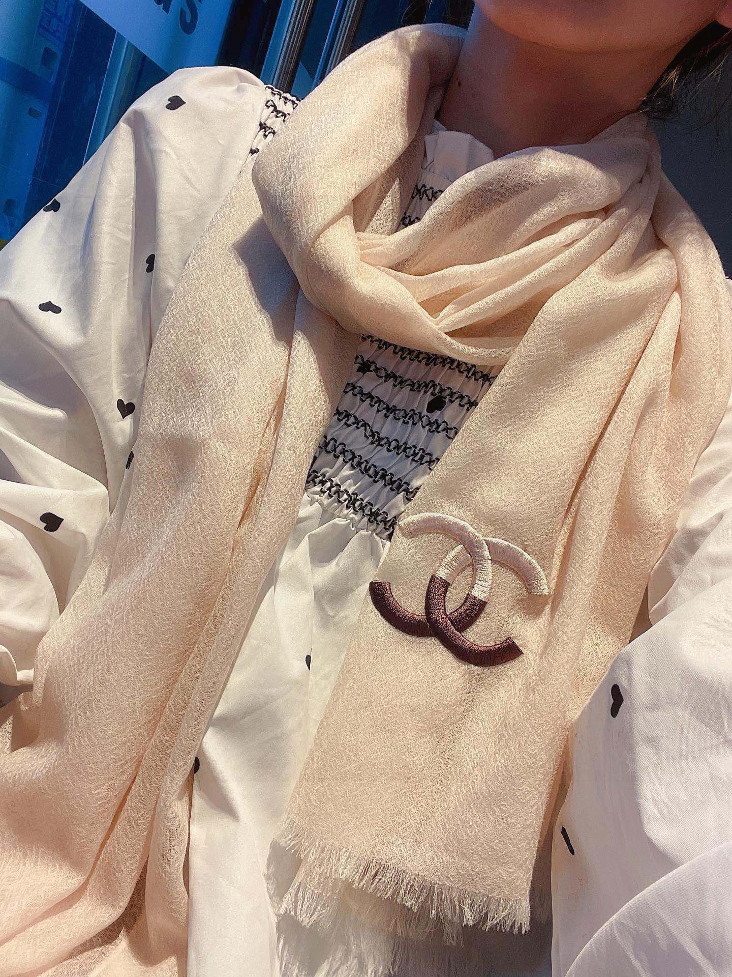 Streetwear Scarf CHANEL 329006 SIZE:105*180cm - vstockx