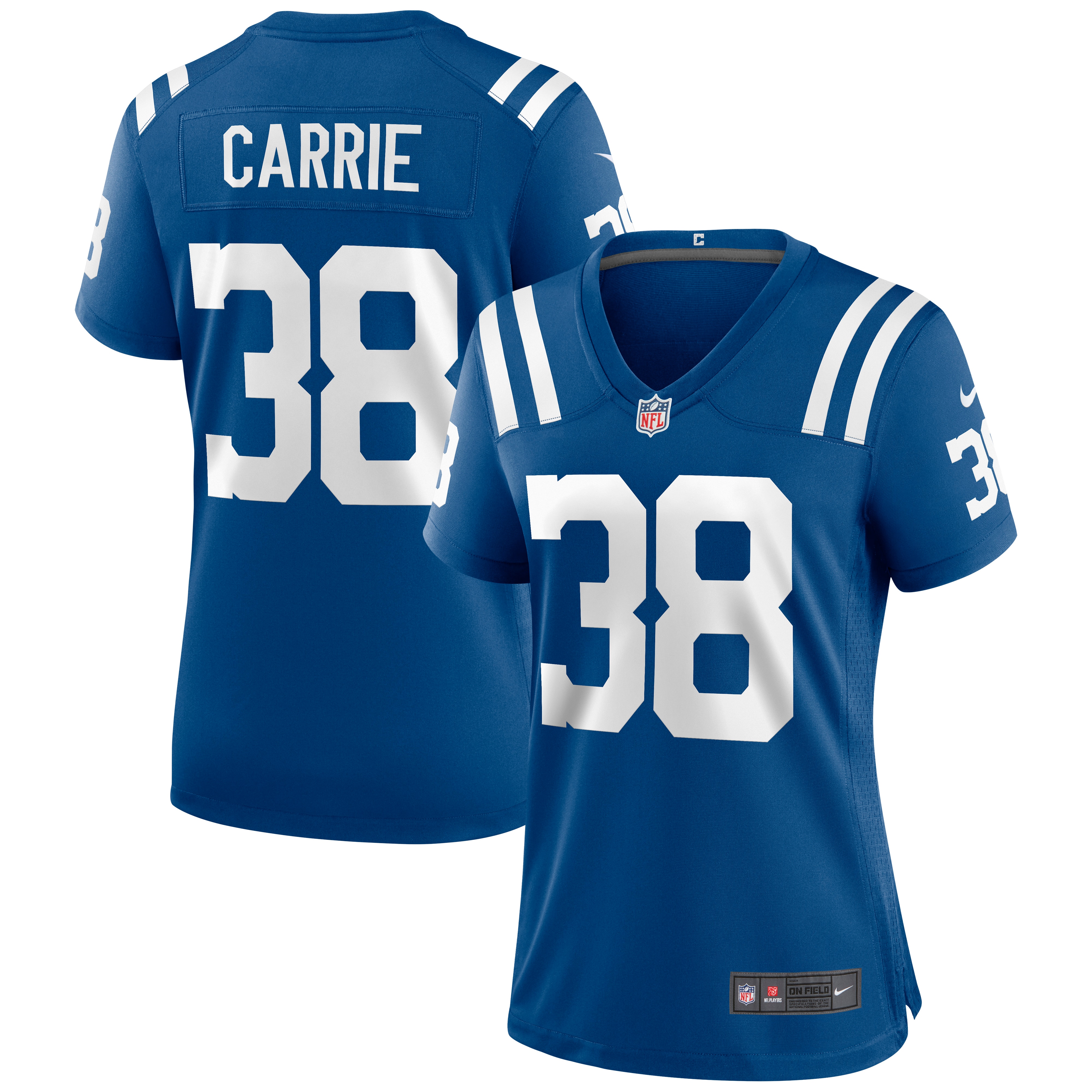 T.J. Carrie Indianapolis Colts Nike Women's Game Jersey - Royal - vstockx
