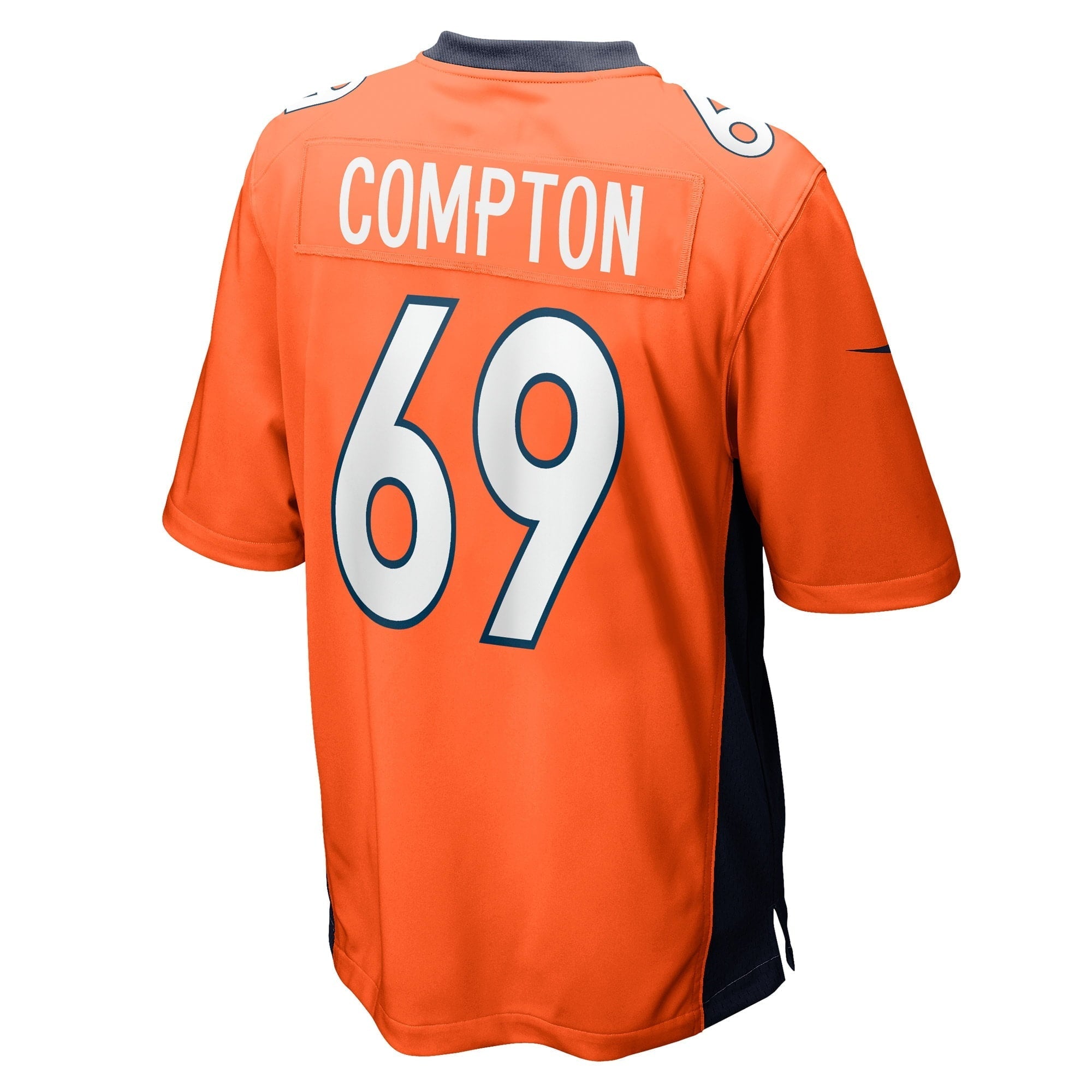 Men's Nike Tom Compton Orange Denver Broncos Game Player Jersey - vstockx