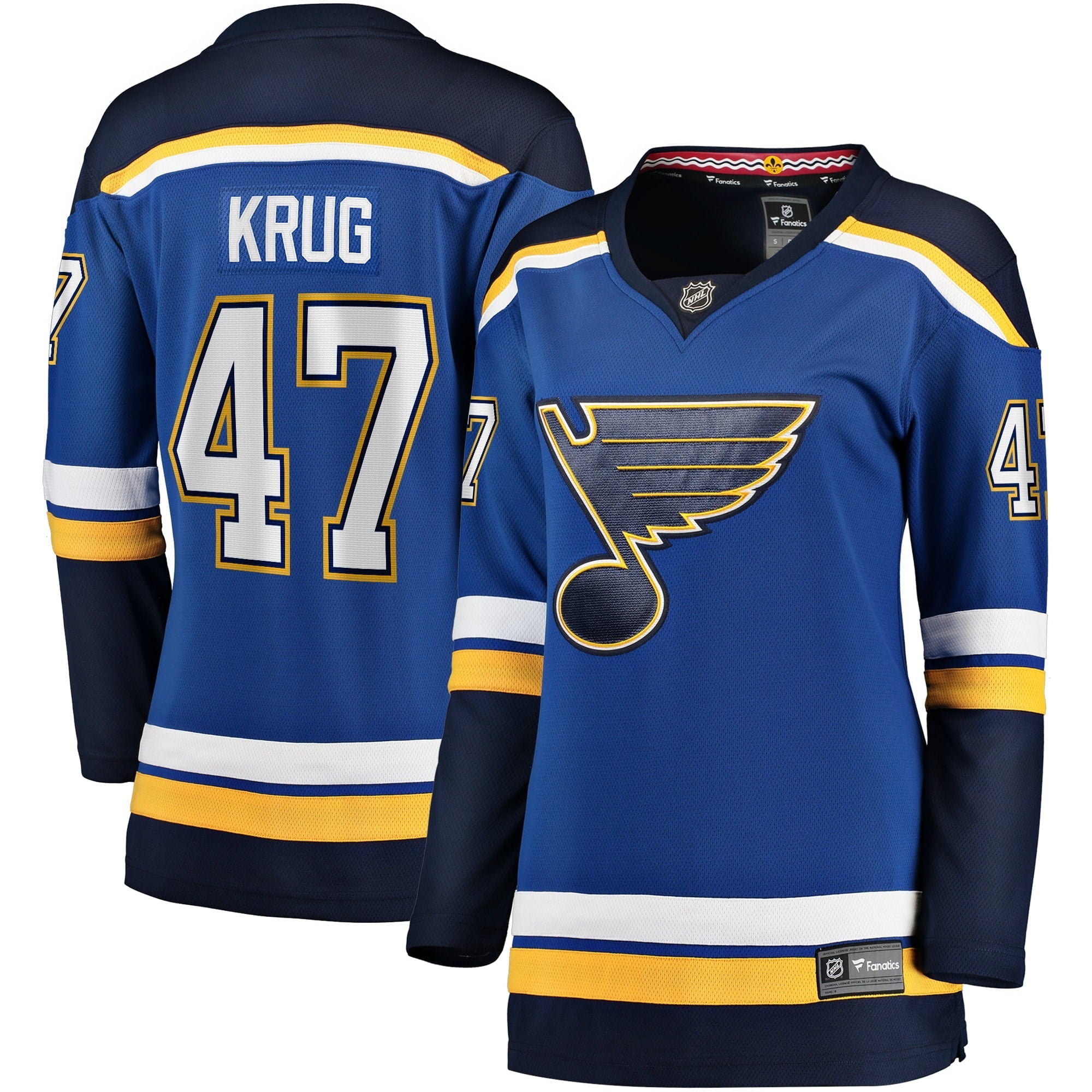 Women's Fanatics Branded Torey Krug Blue St. Louis Blues Home Premier Breakaway Player Jersey - vstockx