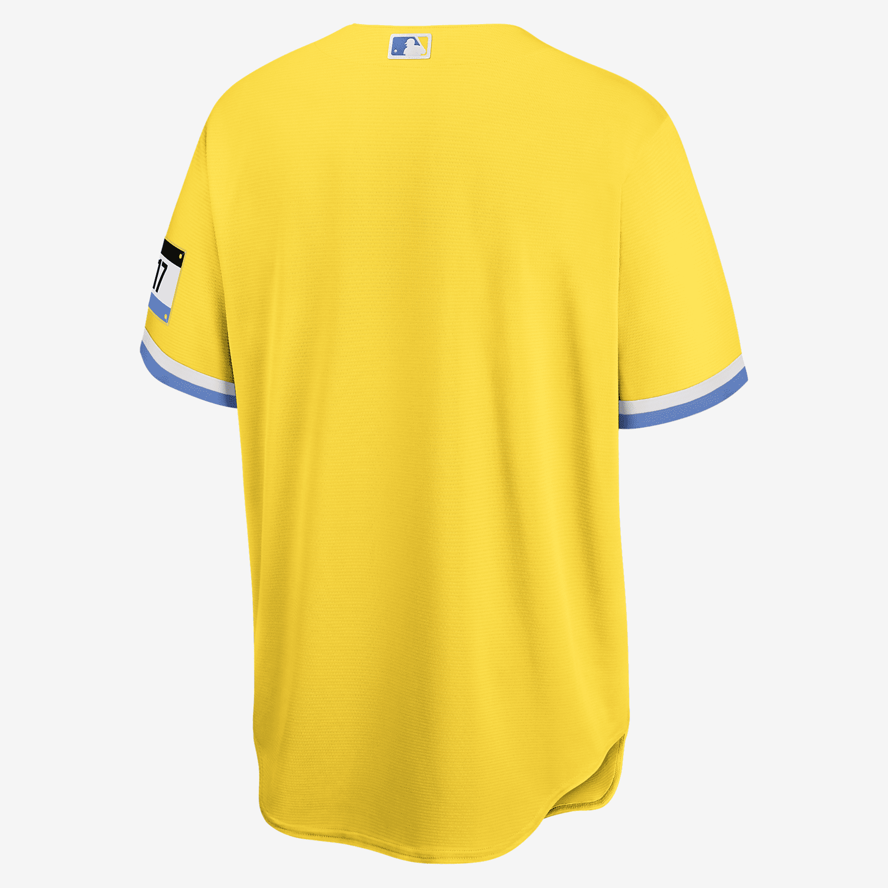 MLB Boston Red Sox City Connect Men's Replica Baseball Jersey - Gold/Light Blue - vstockx