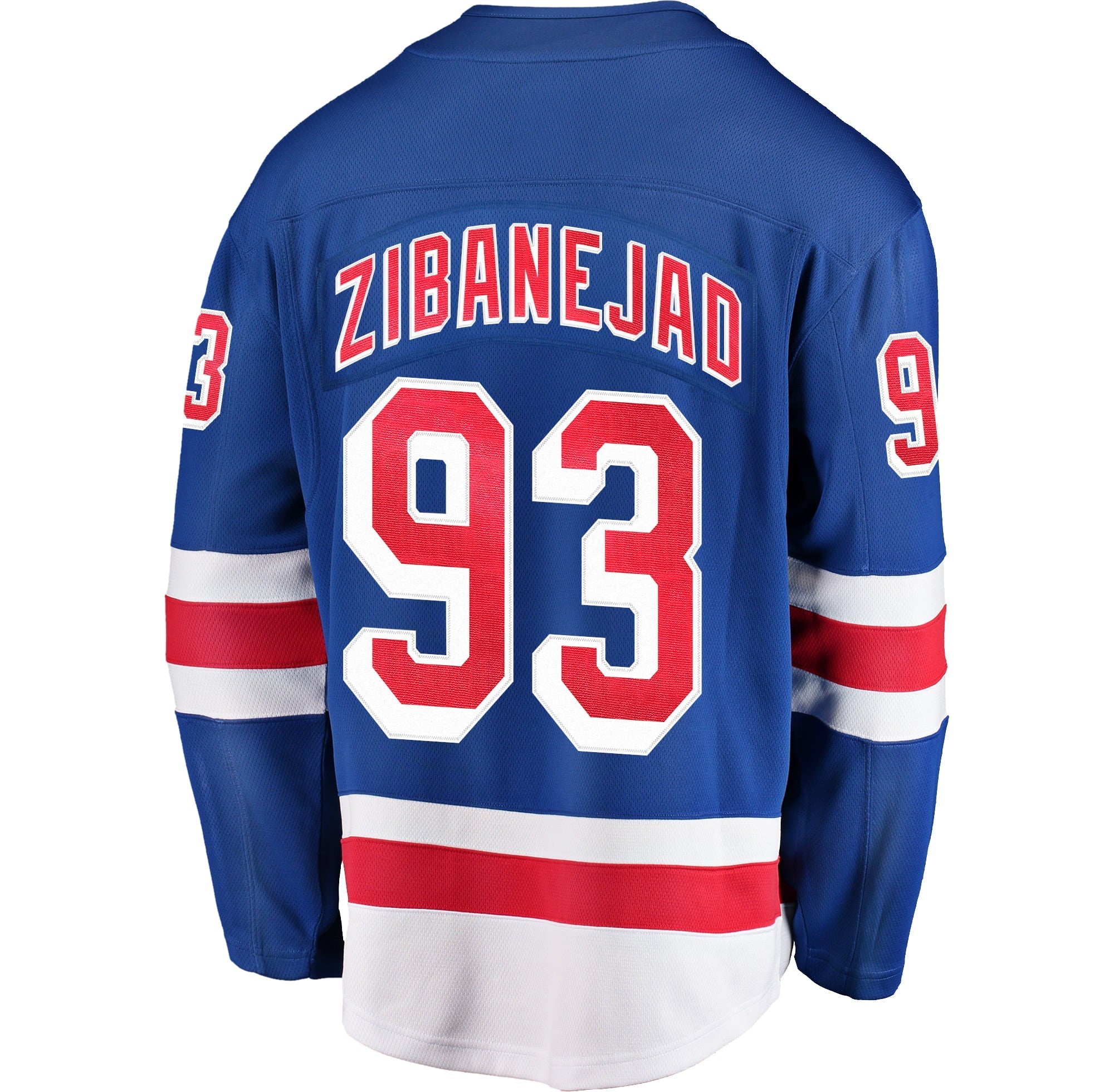 Men's Fanatics Branded Mika Zibanejad Blue New York Rangers Home Breakaway Player Game Jersey - vstockx
