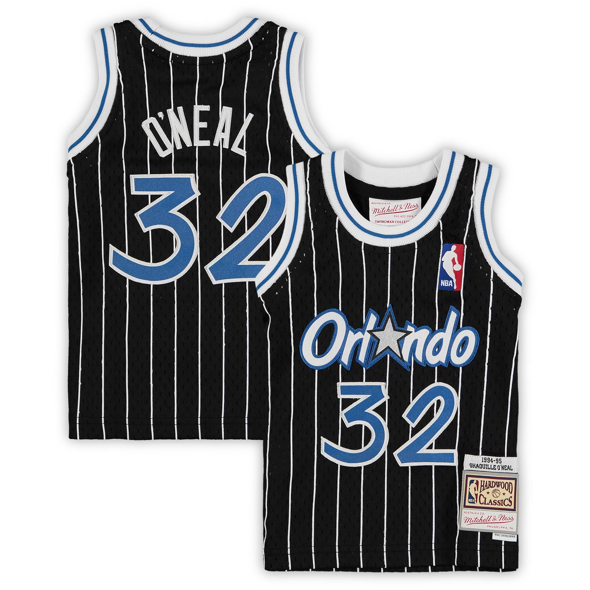Shaquille O'Neal Orlando Magic Mitchell & Ness Infant 1994/95 Hardwood Classics Retired Player Jersey - Black - vstockx