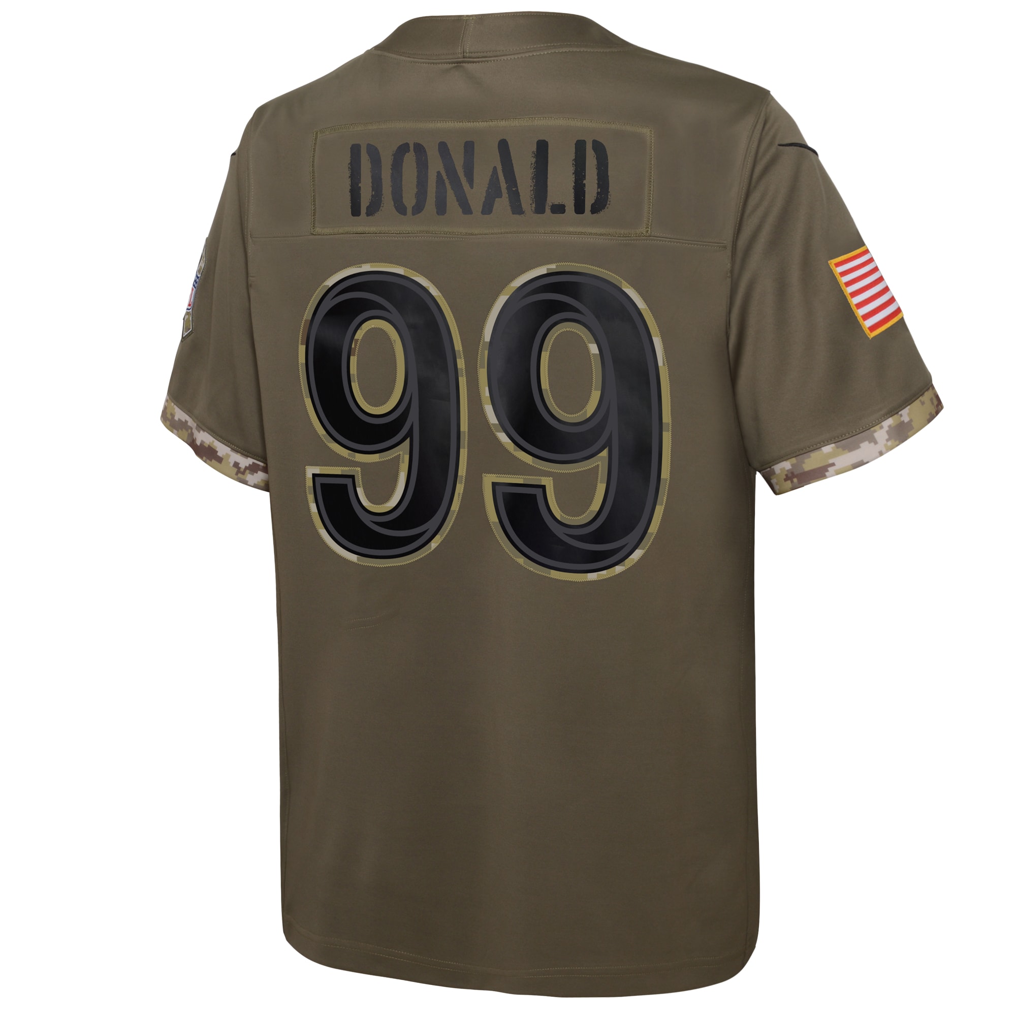 Aaron Donald Los Angeles Rams Nike Youth 2022 Salute To Service Player Limited Jersey - Olive - vstockx