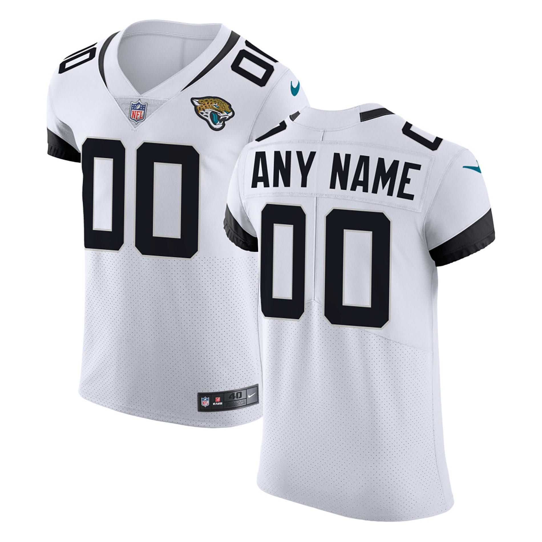 Jacksonville Jaguars Nike Vapor Untouchable Elite Custom Jersey - White - vstockx