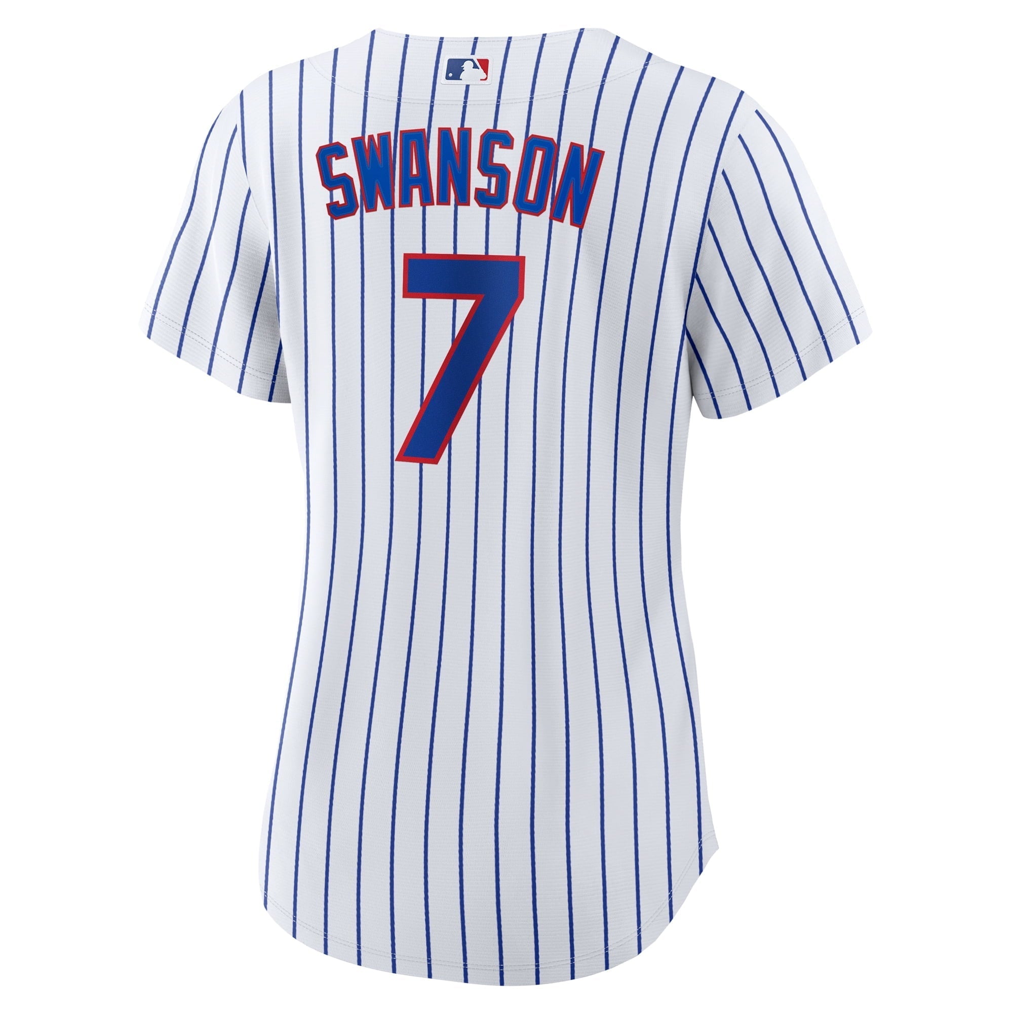 Women's Nike Dansby Swanson White/Royal Chicago Cubs Home Replica Player Jersey - vstockx