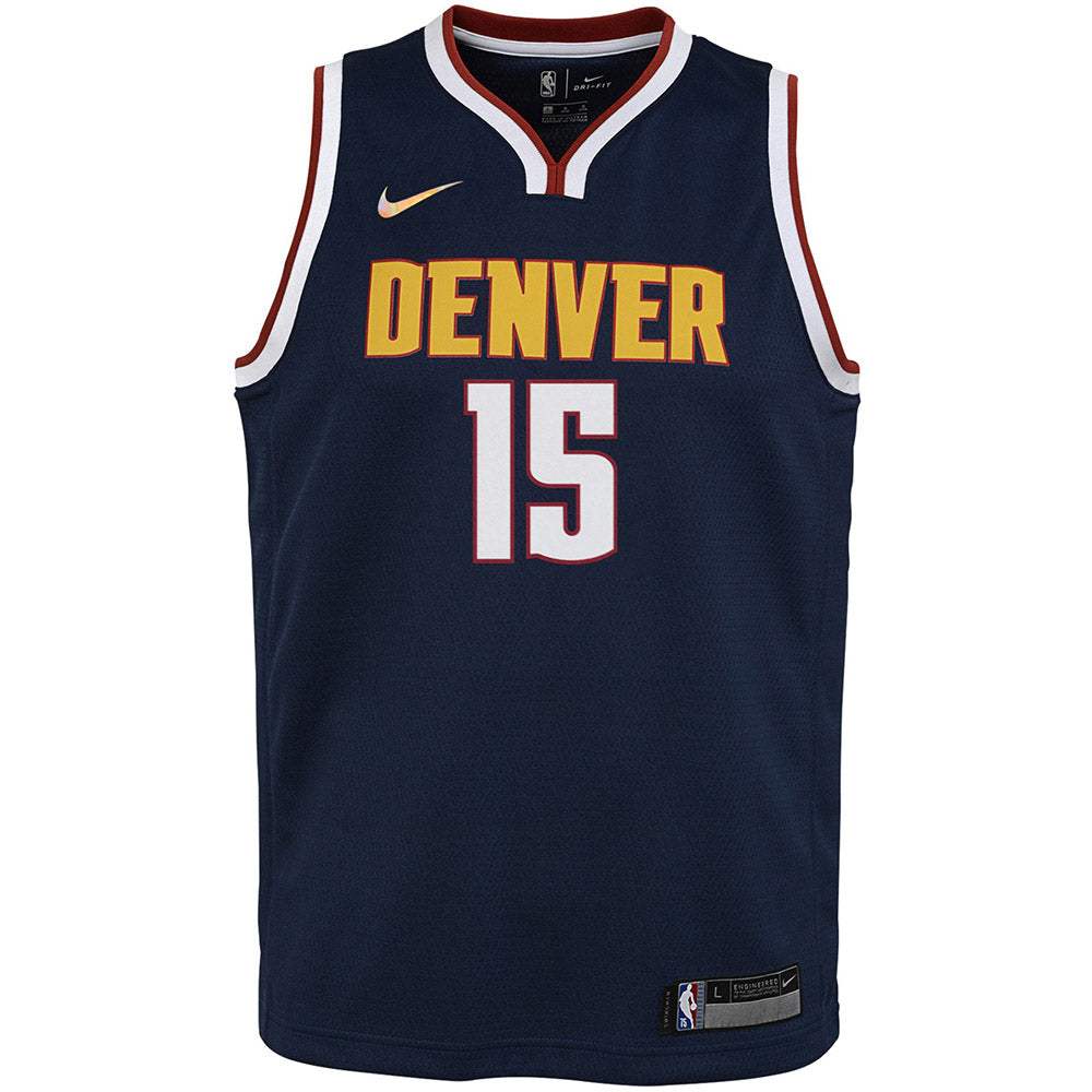 Youth Denver Nuggets Nikola Jokic Icon Edition Jersey - Navy - vstockx