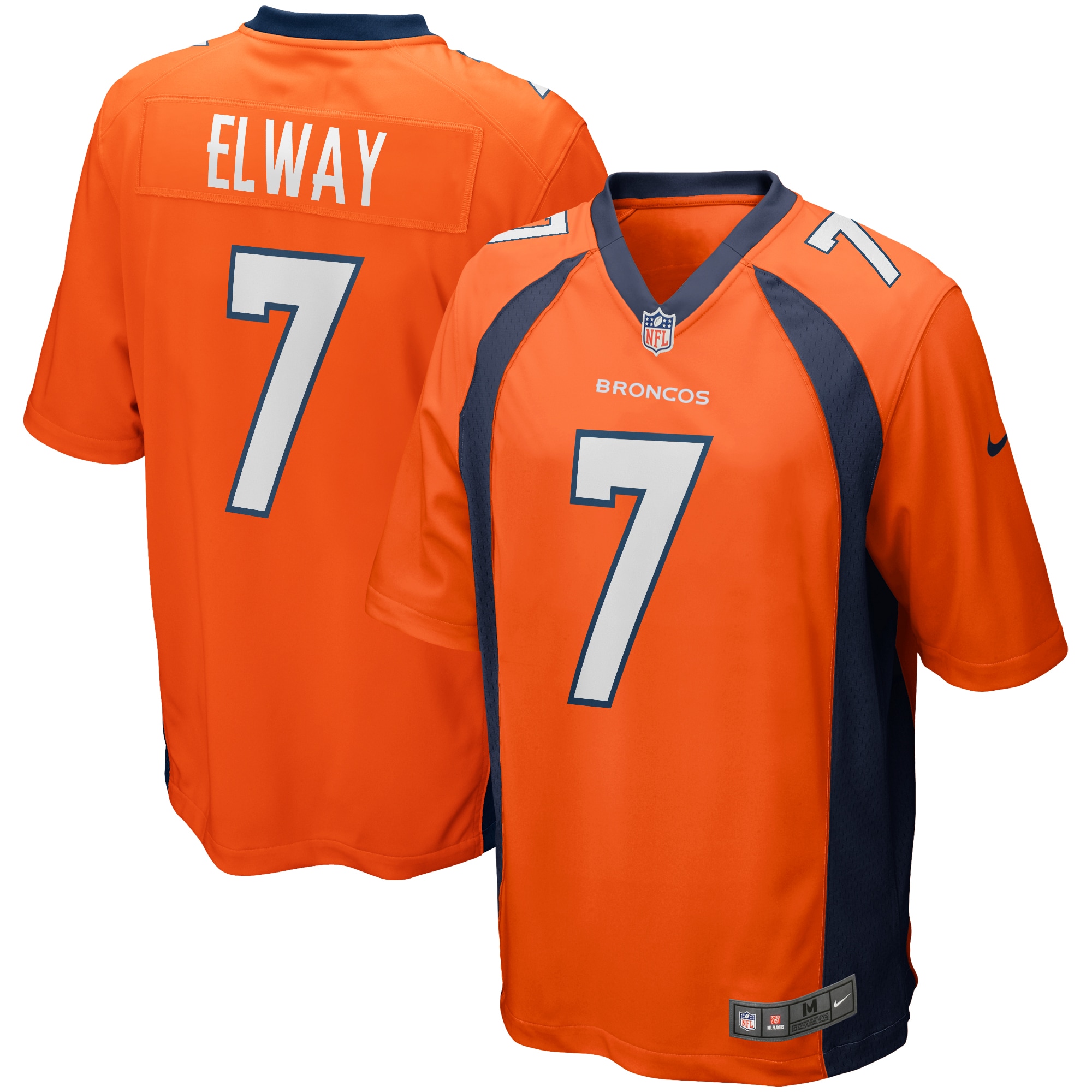 John Elway Denver Broncos Nike Game Retired Player Jersey - Orange - vstockx
