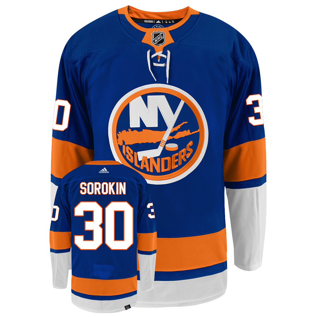 Ilya Sorokin New York Islanders Adidas Primegreen Authentic NHL Hockey Jersey - vstockx