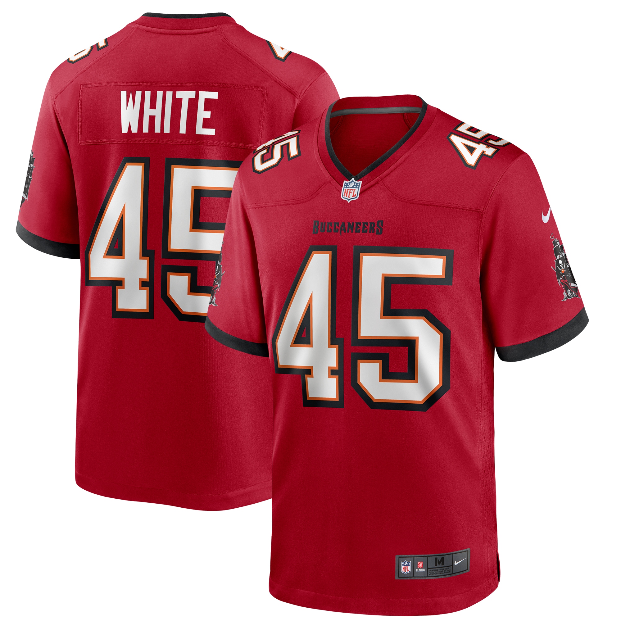 Devin White Tampa Bay Buccaneers Nike Player Game Jersey - Red - vstockx