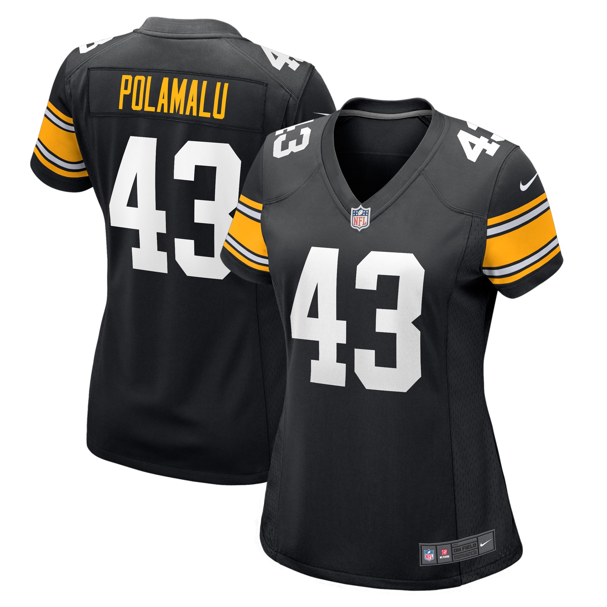 Troy Polamalu Pittsburgh Steelers Nike Women's Retired Player Jersey - Black - vstockx