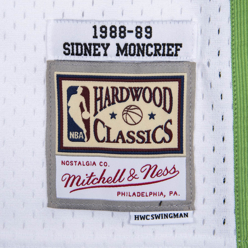 Men's Milwaukee Bucks Jack Sikma Mitchell & Ness White 1988-89 Hardwood Classics Swingman Jersey - vstockx