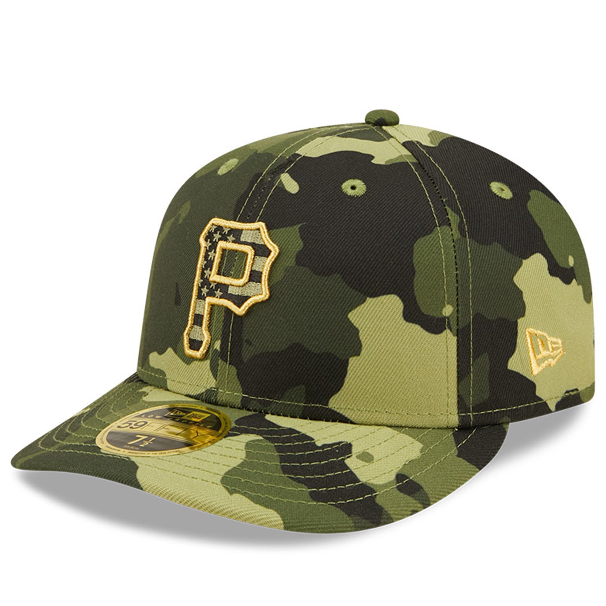 Pittsburgh Pirates New Era 2022 Armed Forces Day On-Field Low Profile 59FIFTY - Camo - vstockx
