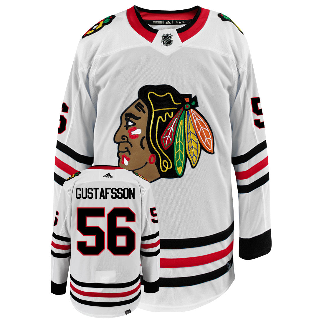 Erik Gustafsson Chicago Blackhawks Adidas Primegreen Authentic NHL Hockey Jersey - vstockx