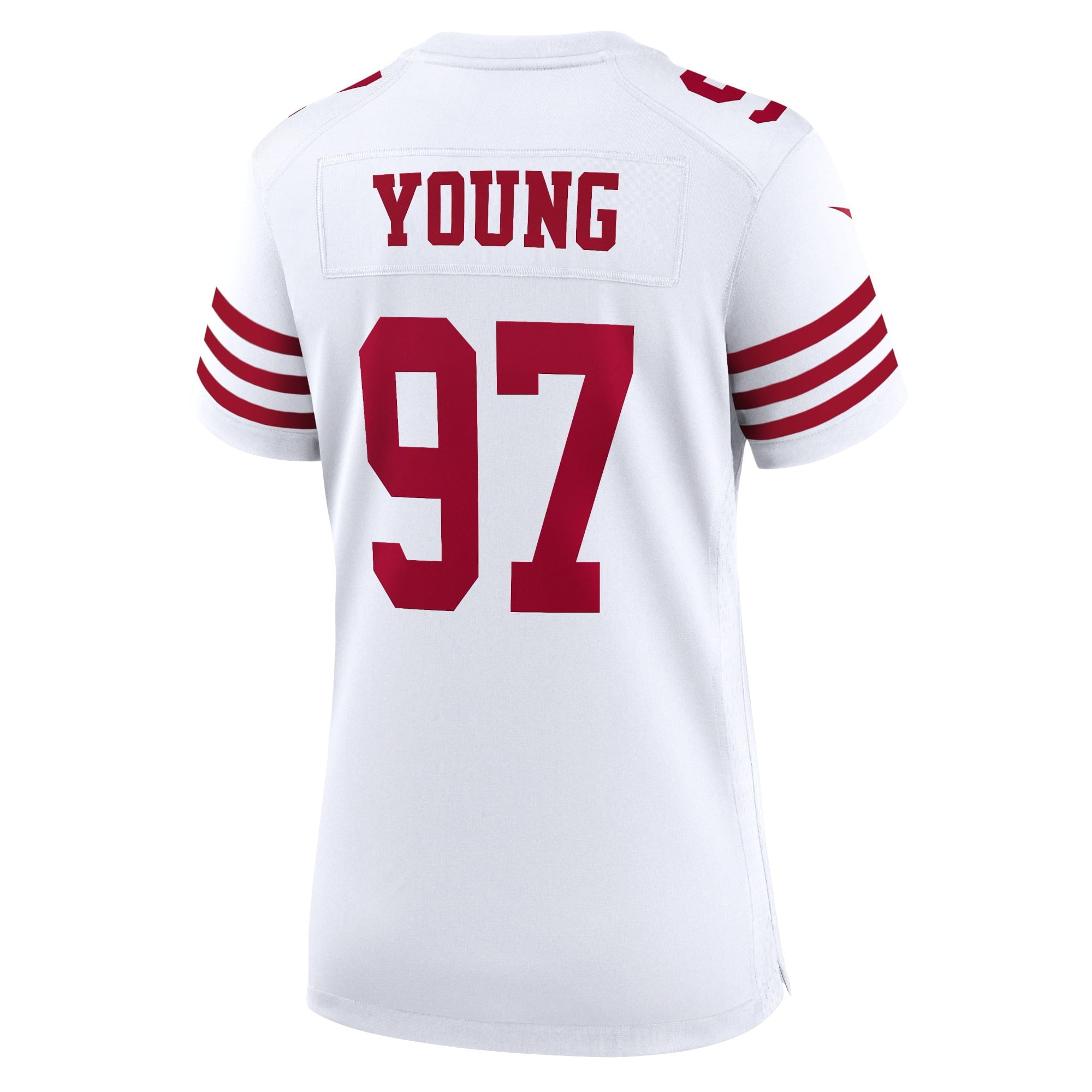 Women's Nike Bryant Young White San Francisco 49ers Retired Player Game Jersey - vstockx