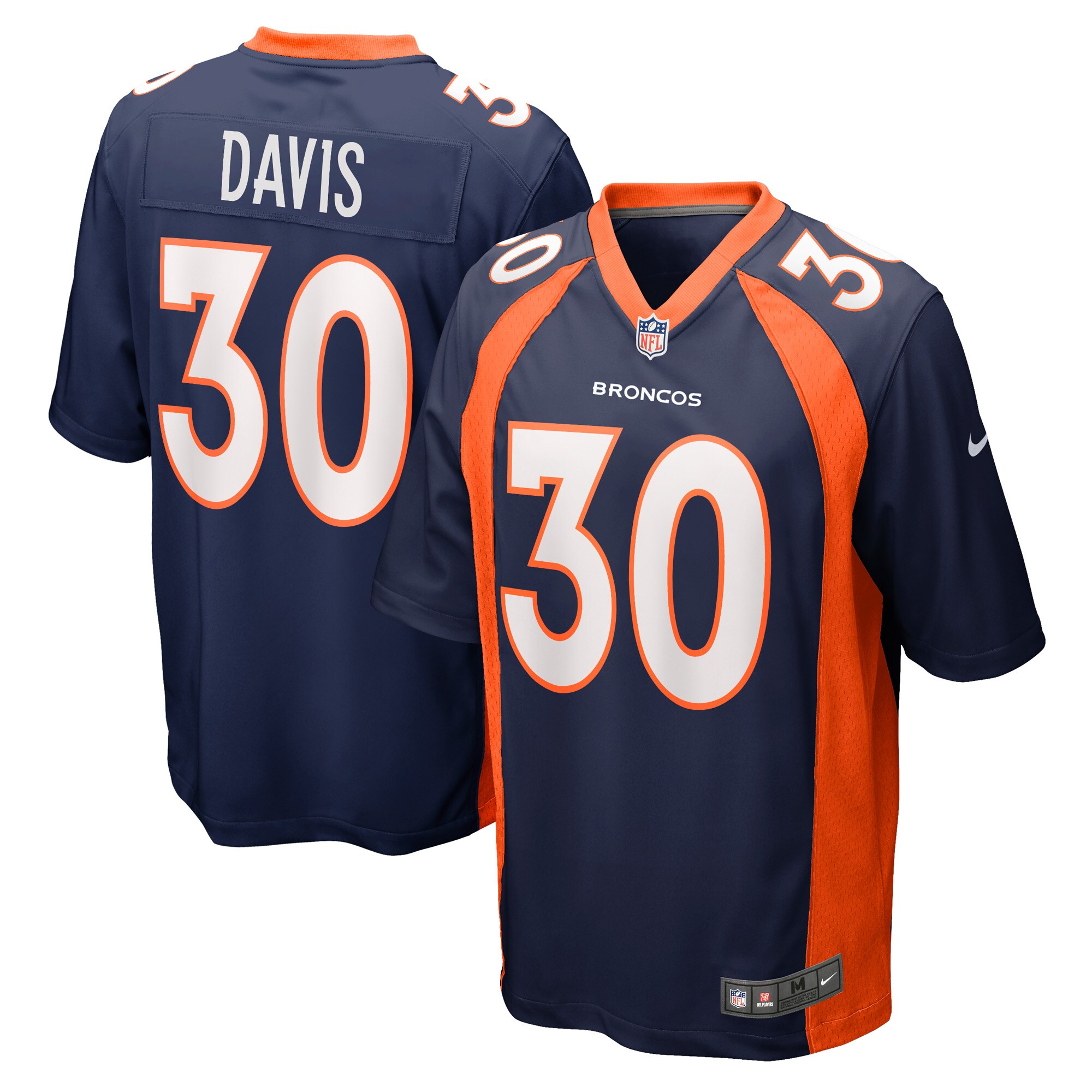 Terrell Davis Denver Broncos Nike Retired Player Jersey - Navy - vstockx
