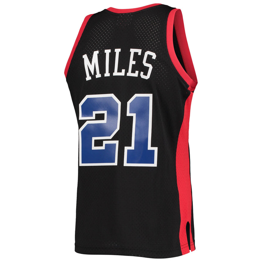 Men's LA Clippers Darius Miles Mitchell & Ness Black Hardwood Classics Reload 2.0 Swingman Jersey - vstockx