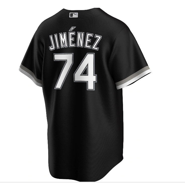 Men's Eloy Jimenez Chicago White Sox Black Alternate Premium Stitch Replica Jersey - vstockx