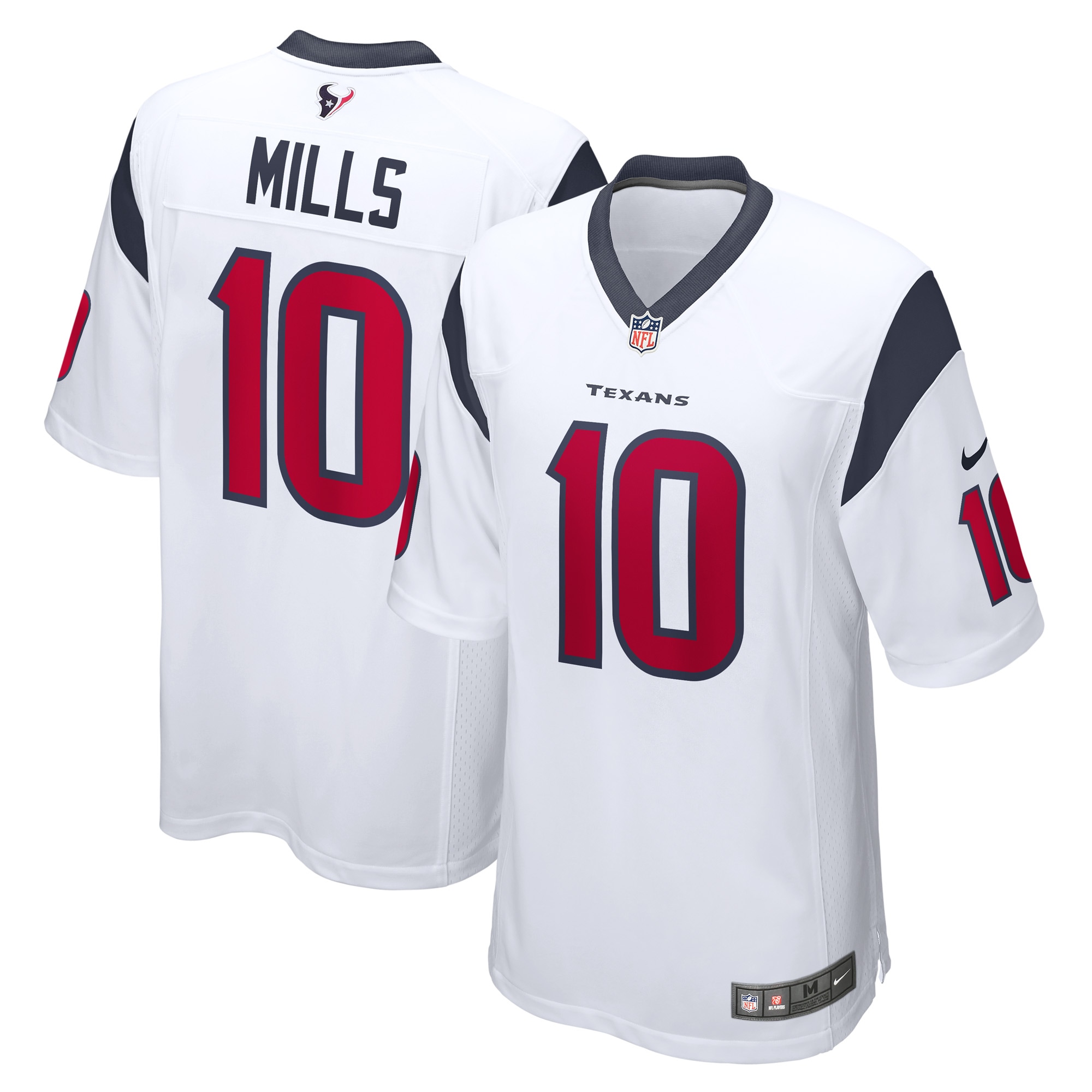 Davis Mills Houston Texans Nike Game Player Jersey - White - vstockx