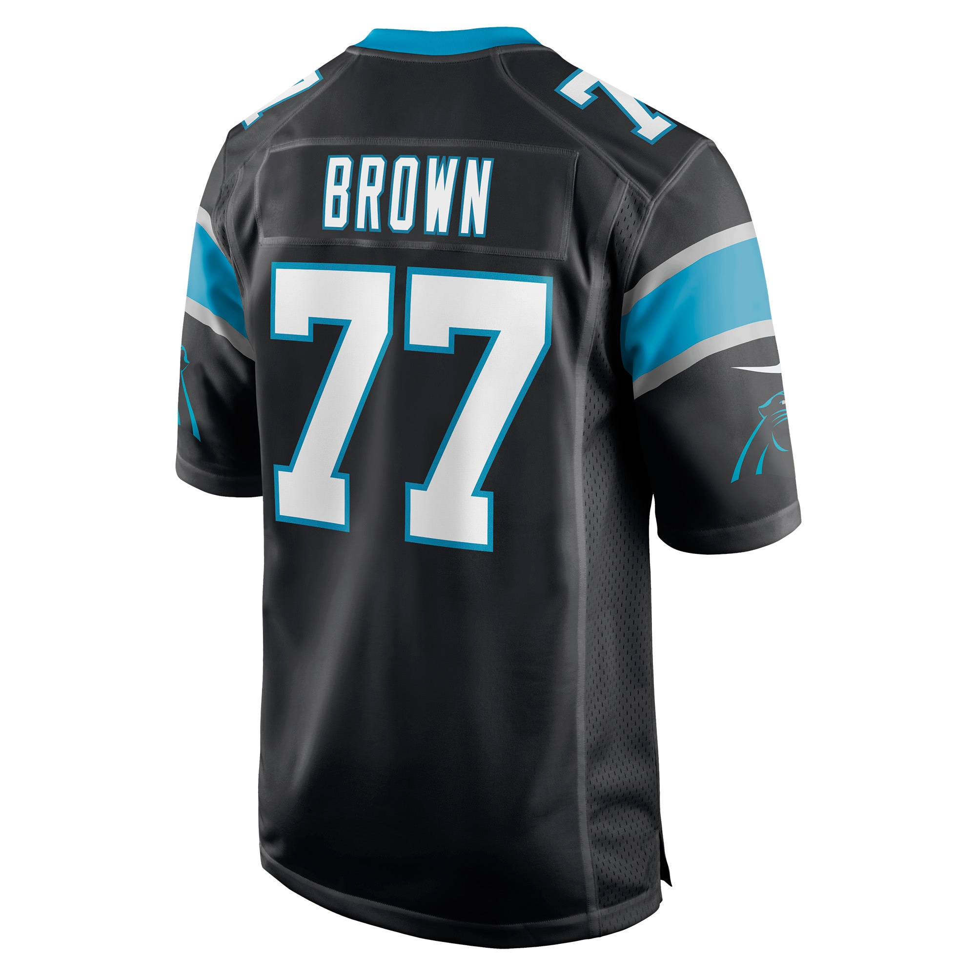 Deonte Brown Carolina Panthers Nike Game Player Jersey - Black - vstockx