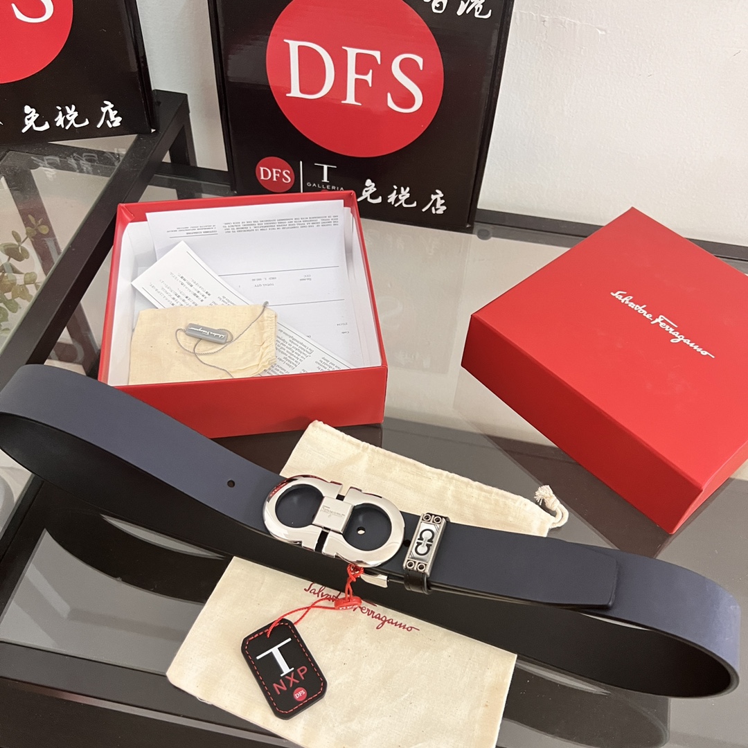 Streetwear Belt Ferragamo 320270 size:3.5cm - vstockx