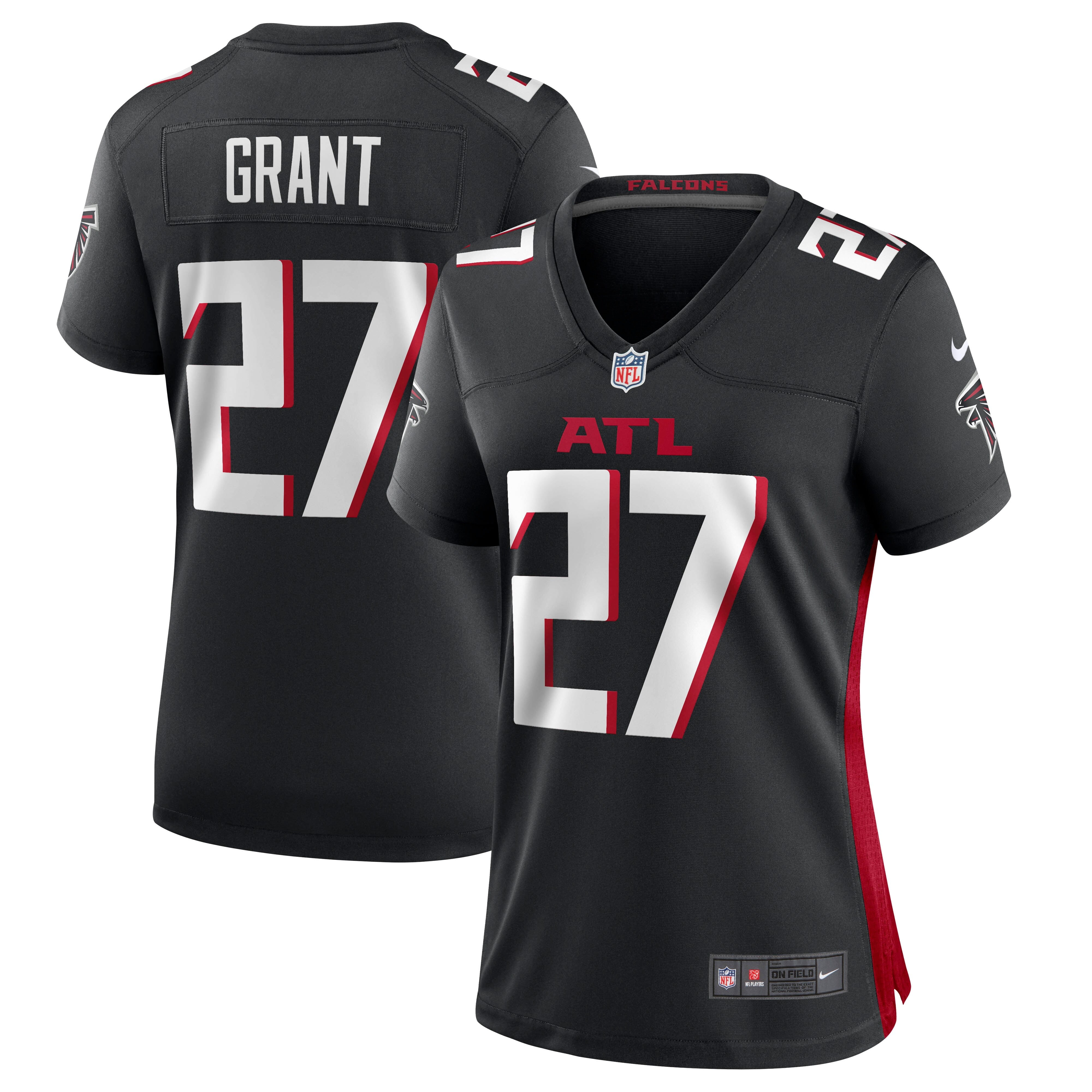 Women's Nike Richie Grant Black Atlanta Falcons Game Jersey - vstockx