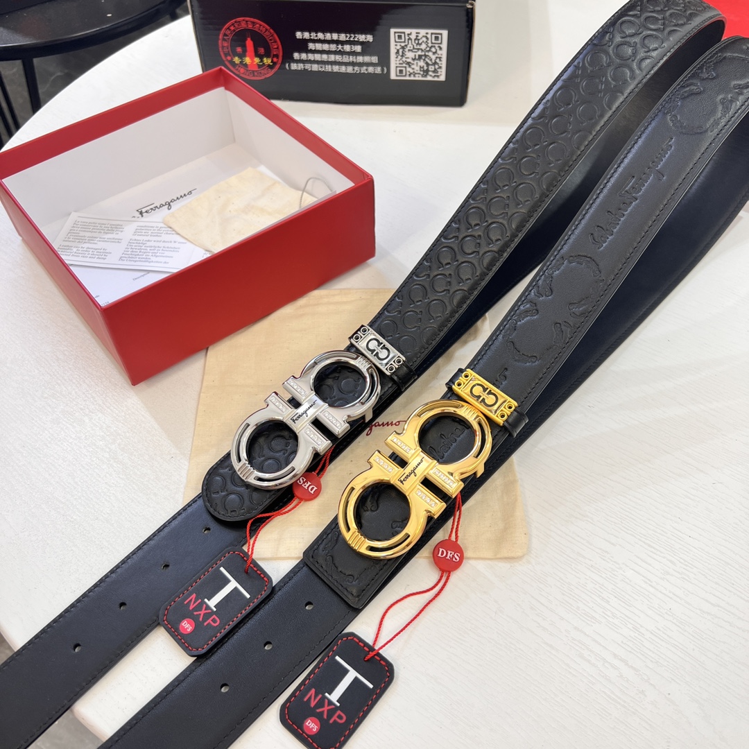 Streetwear Belt Ferragamo 320280 size:3.5cm - vstockx