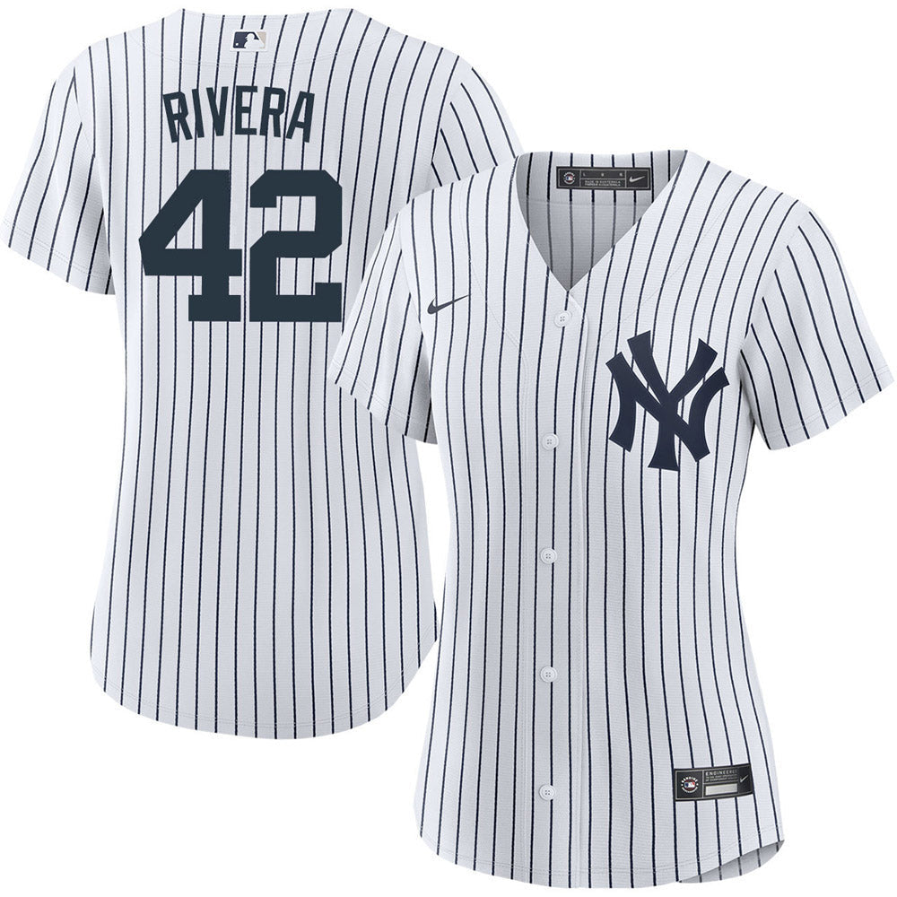 Women's New York Yankees Mariano Rivera Replica Home Jersey - White - vstockx