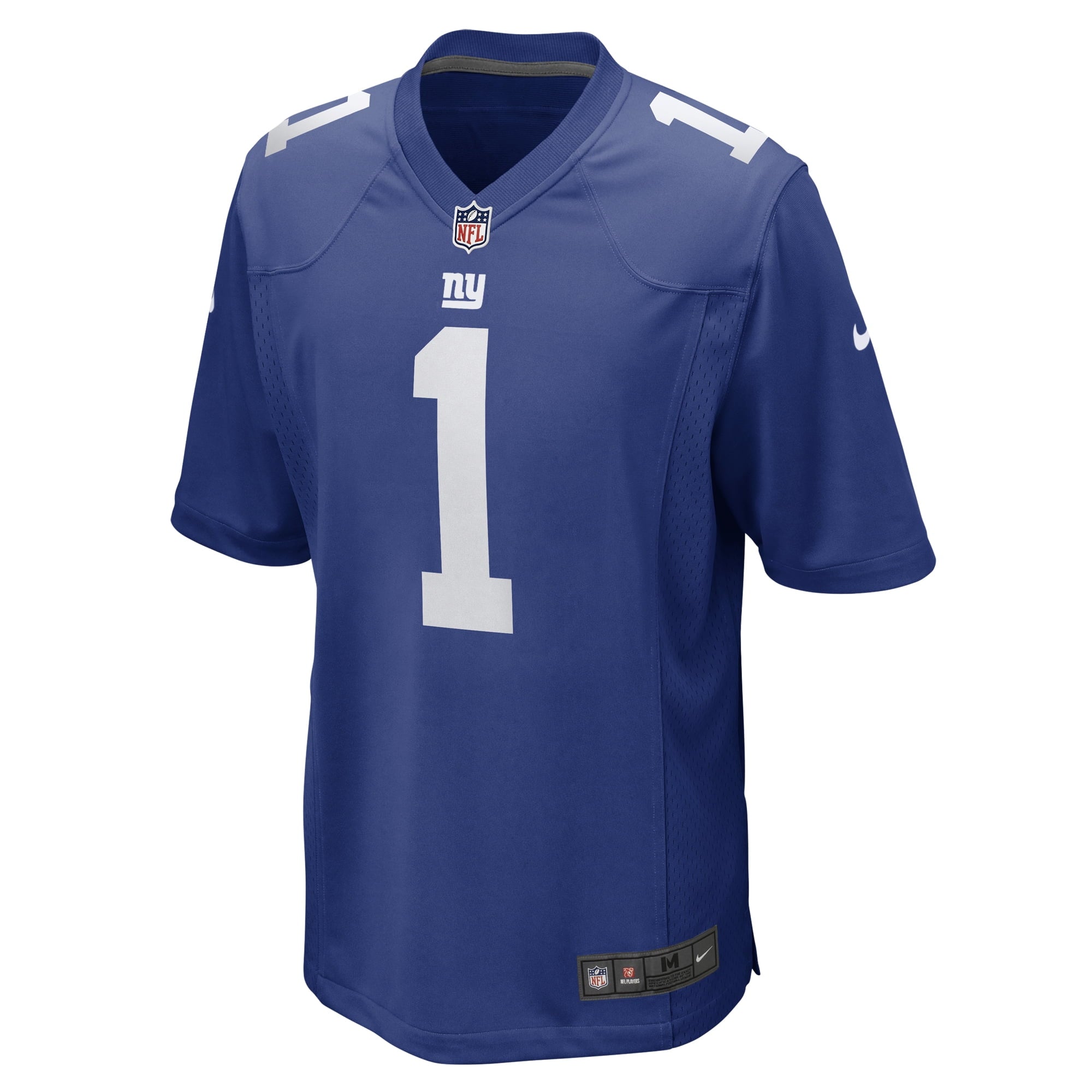 Men's Nike Number 1 Dad Royal New York Giants Game Jersey - vstockx