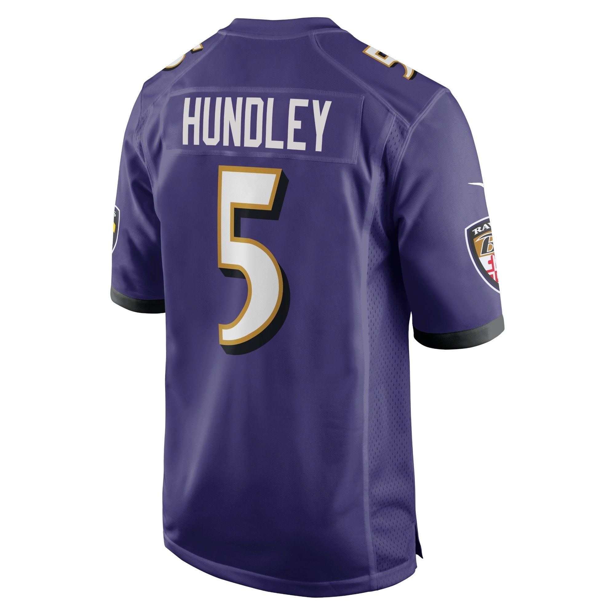Men's Nike Brett Hundley Purple Baltimore Ravens Home Game Player Jersey - vstockx
