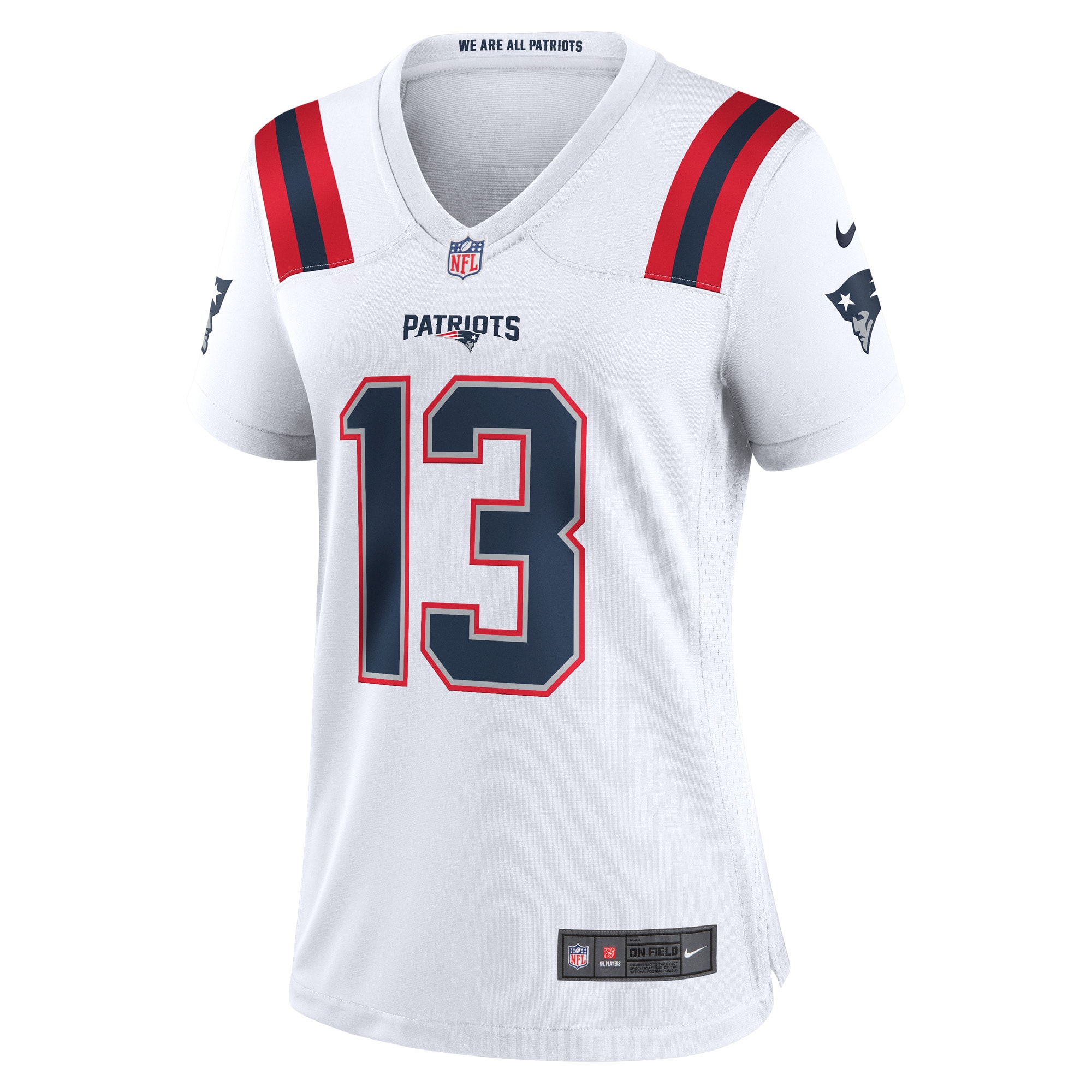 Jack Jones New England Patriots Nike Women's Game Player Jersey - White - vstockx