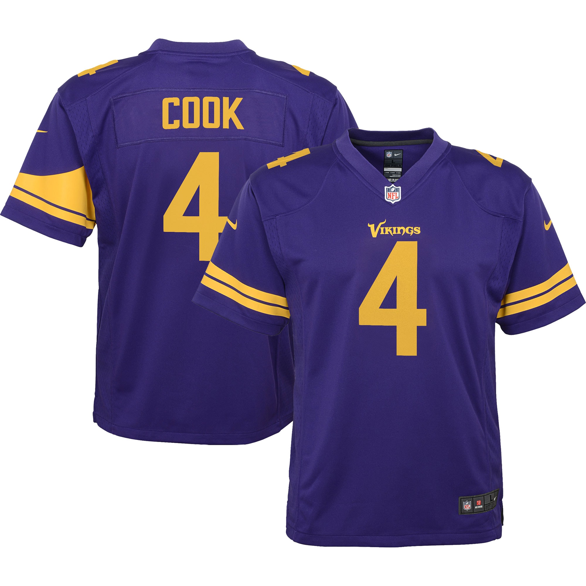 Dalvin Cook Minnesota Vikings Nike Youth Game Jersey - Purple - vstockx