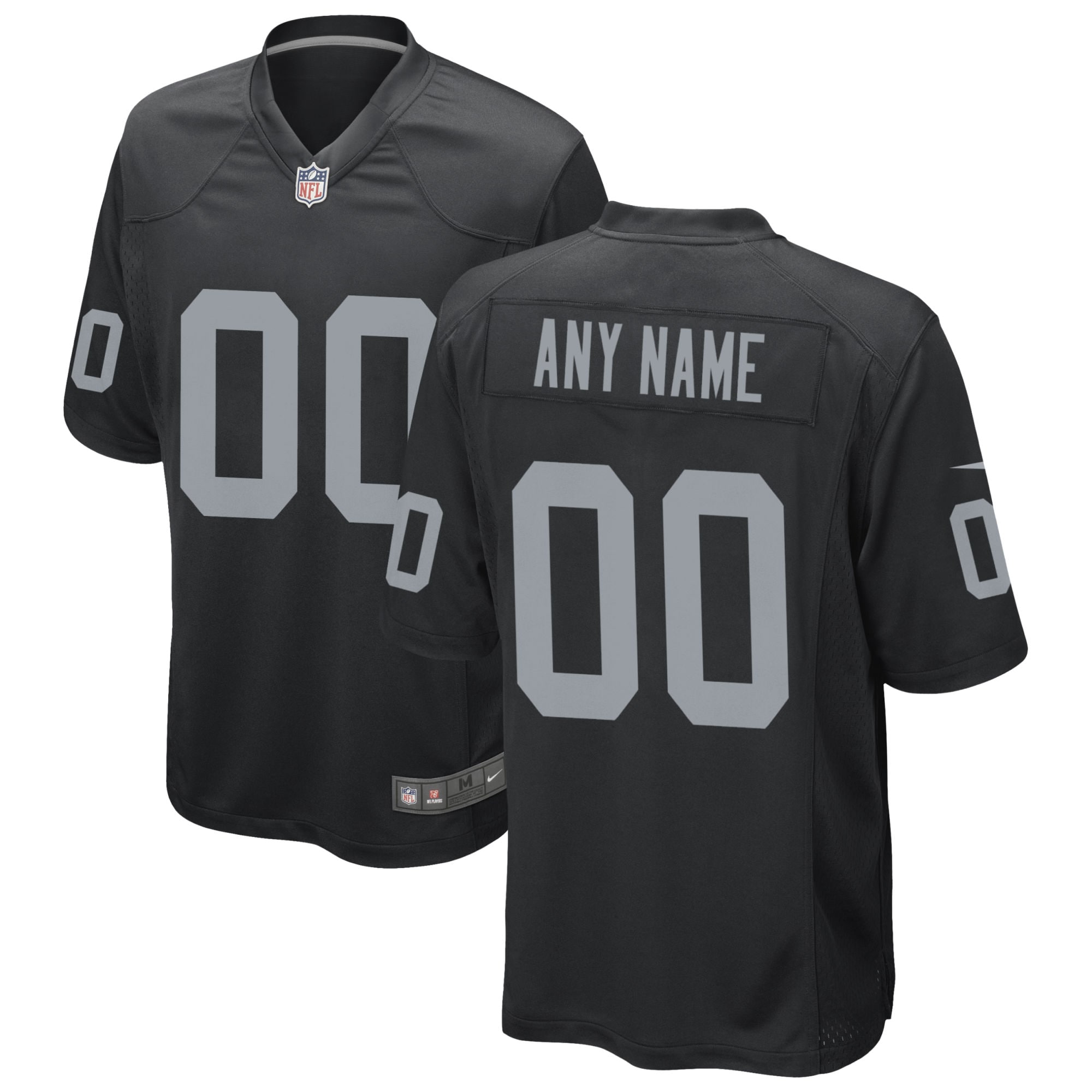 Las Vegas Raiders Nike Custom Game Jersey - Black - vstockx