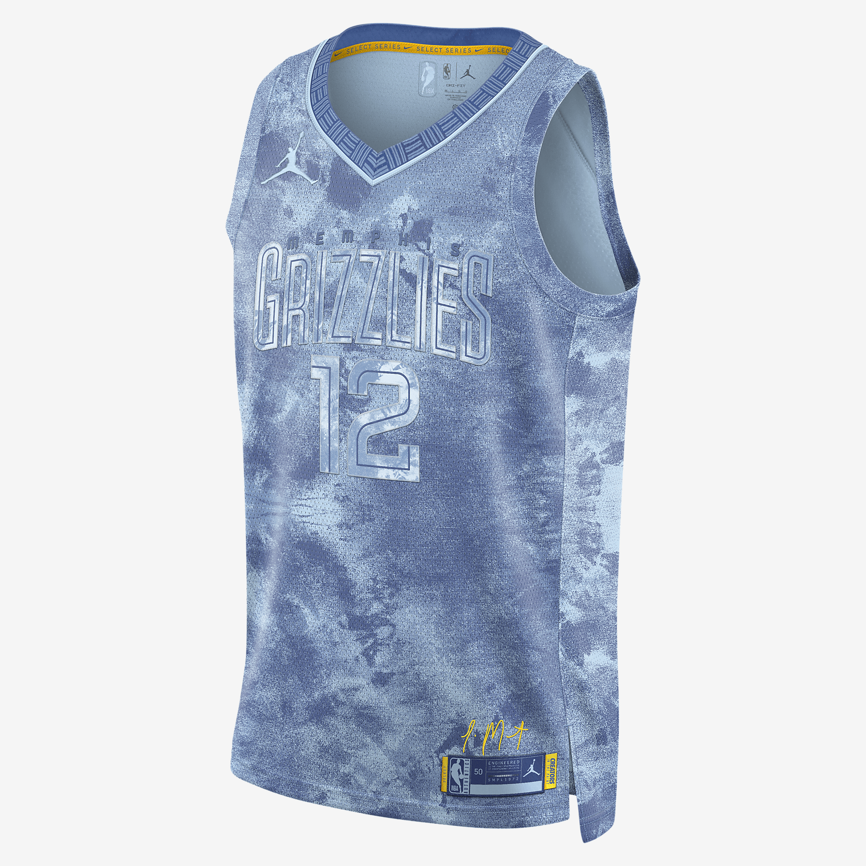 Ja Morant Memphis Grizzlies 2023 Select Series Men's Nike Dri-FIT NBA Swingman Jersey - Cobalt Tint - vstockx