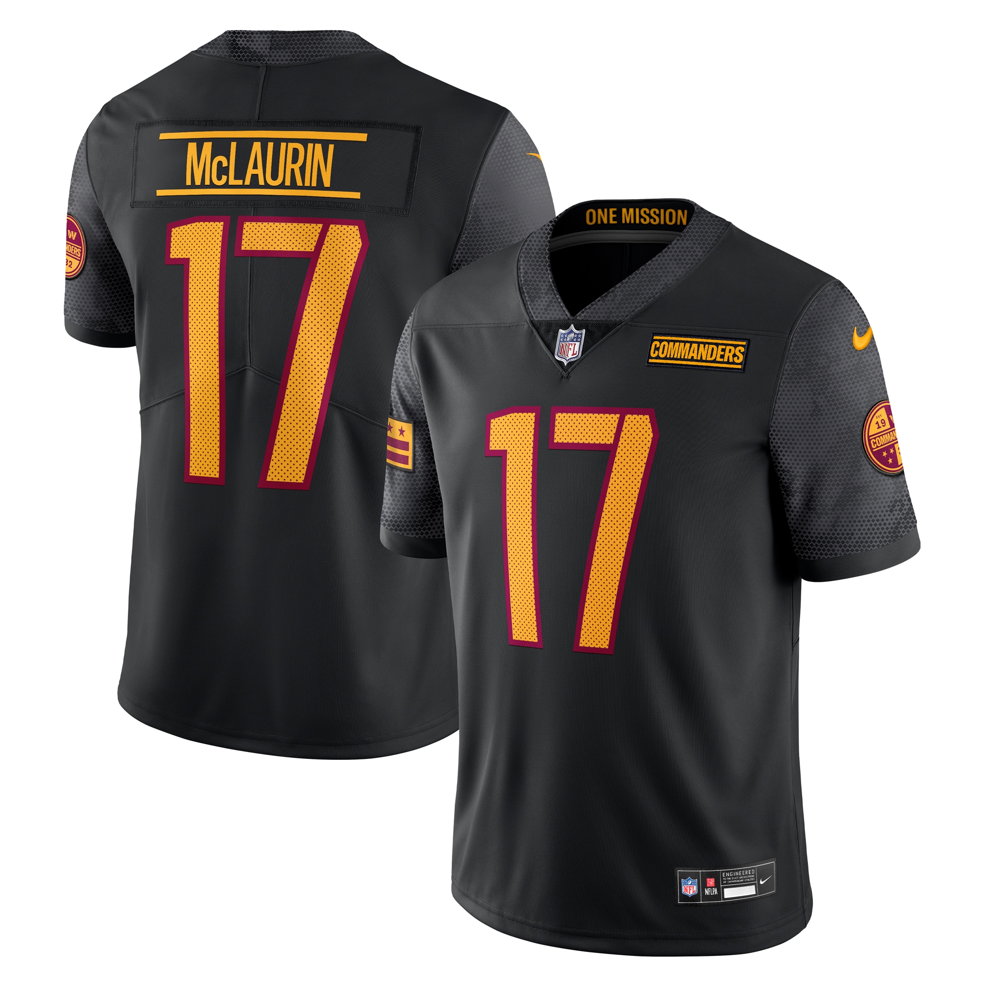 Terry McLaurin Washington Commanders Nike Alternate Vapor Untouchable Limited Jersey - Black - vstockx