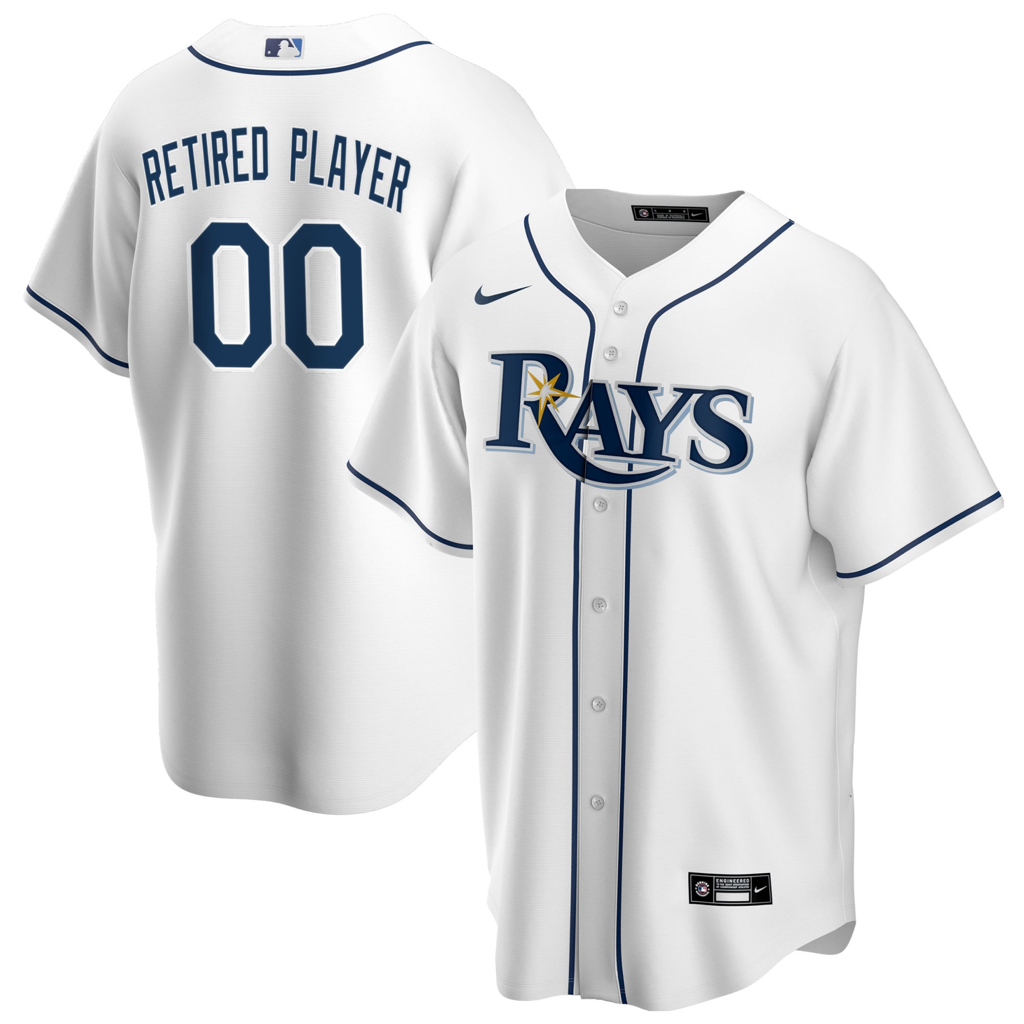 Tampa Bay Rays Nike Home Pick-A-Player Retired Roster Replica Jersey - White - vstockx