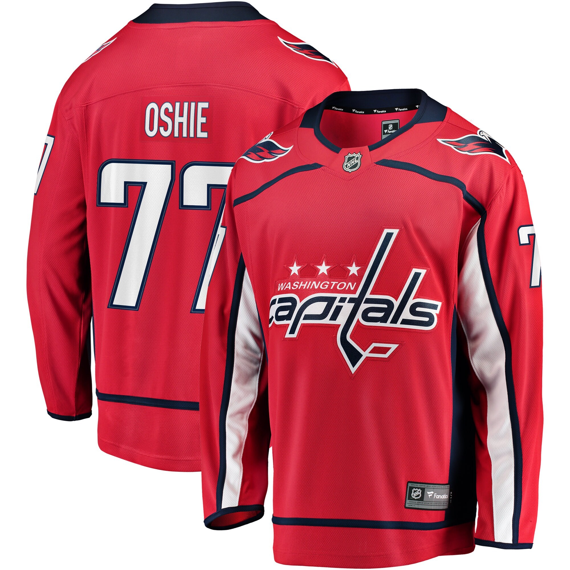 TJ Oshie Washington Capitals Fanatics Branded Youth Home Breakaway Player Jersey - Red - vstockx