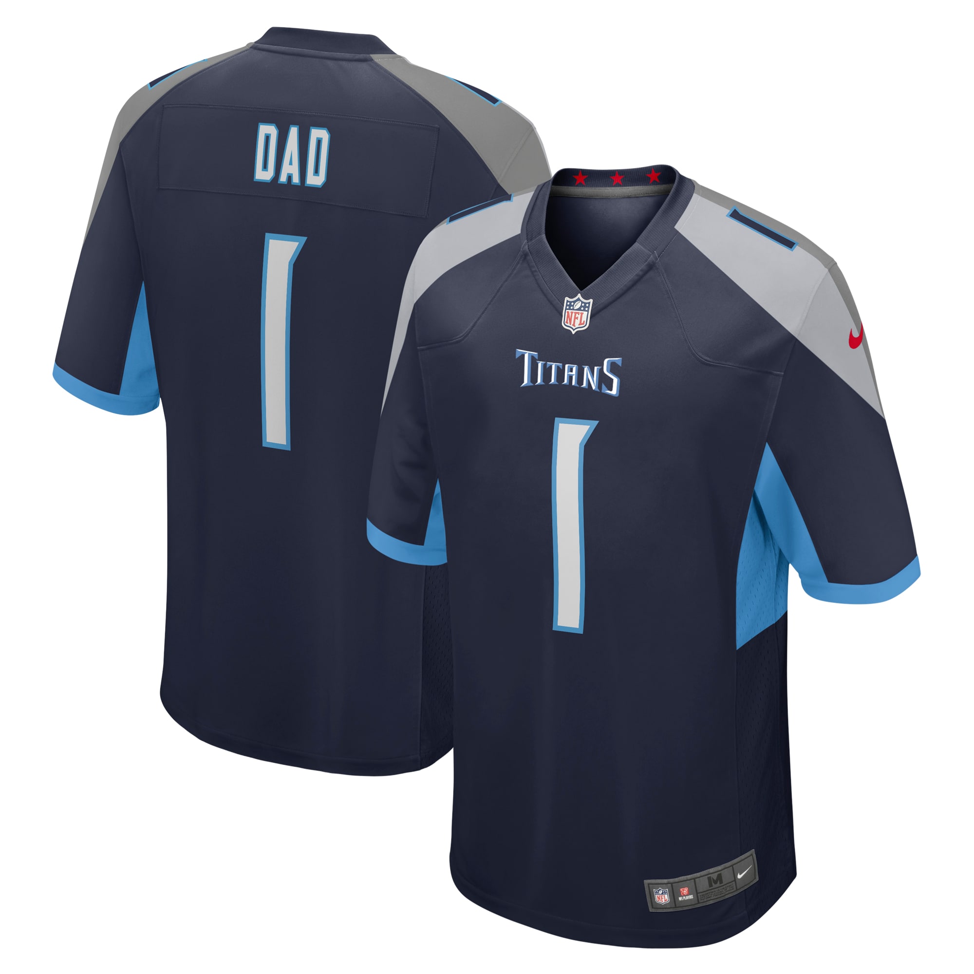 Number 1 Dad Tennessee Titans Nike Game Jersey - Navy - vstockx
