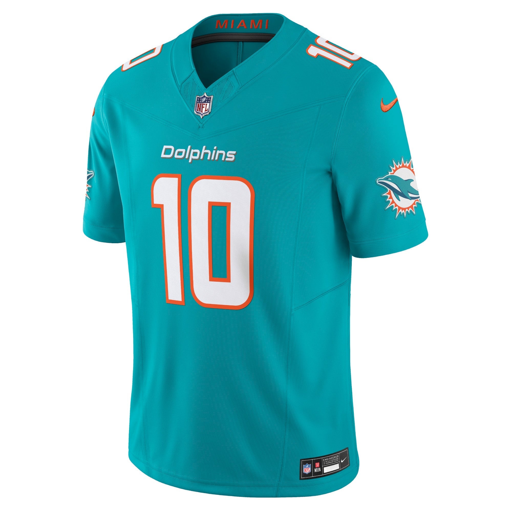 Men's Nike Tyreek Hill Aqua Miami Dolphins Vapor F.U.S.E. Limited Jersey - vstockx