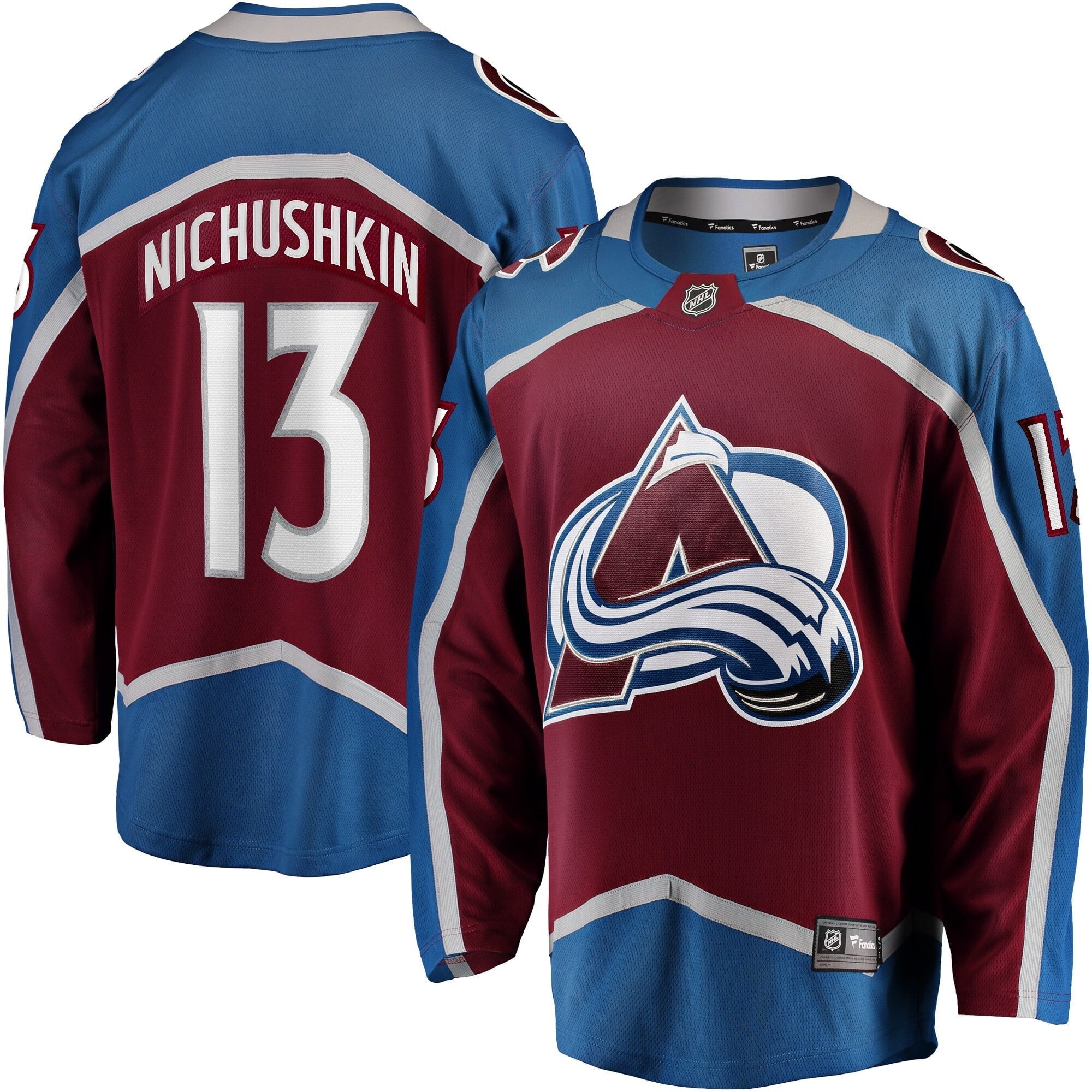 Men's Fanatics Branded Valeri Nichushkin Burgundy Colorado Avalanche Breakaway Player Jersey - vstockx