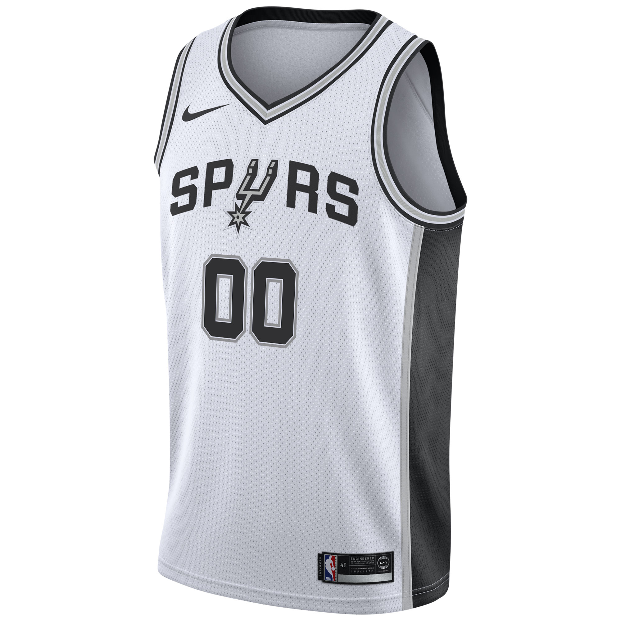 San Antonio Spurs Nike 2020/21 Swingman Custom Jersey - Association Edition - White - vstockx